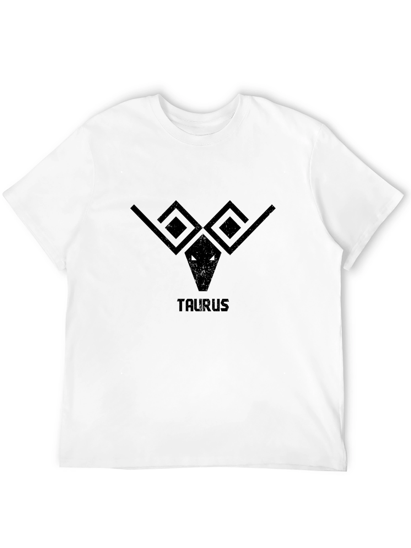 Taurus Zodiac Sign Graphic Tee - Black