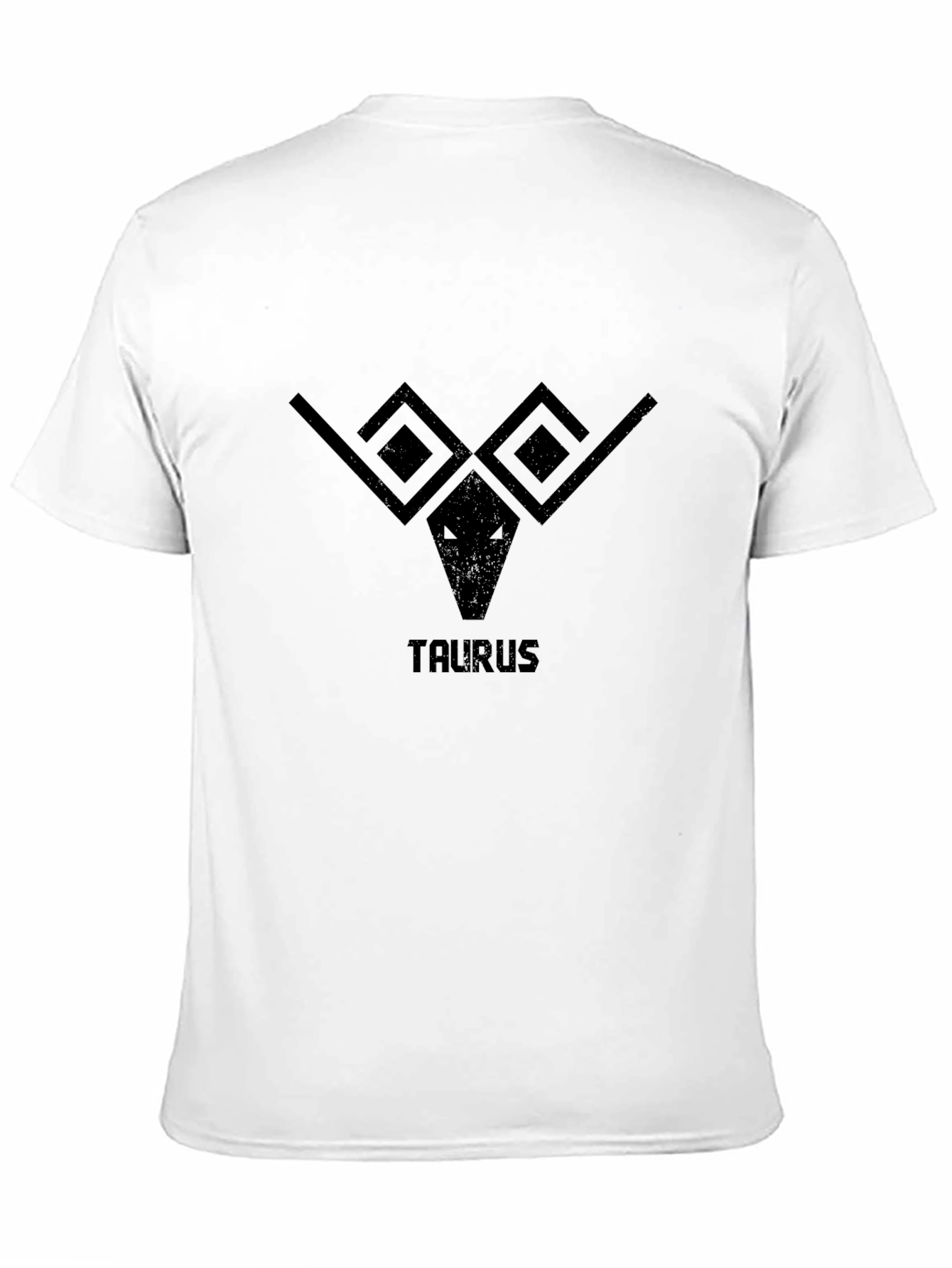 Taurus Zodiac Sign Graphic Tee - Black