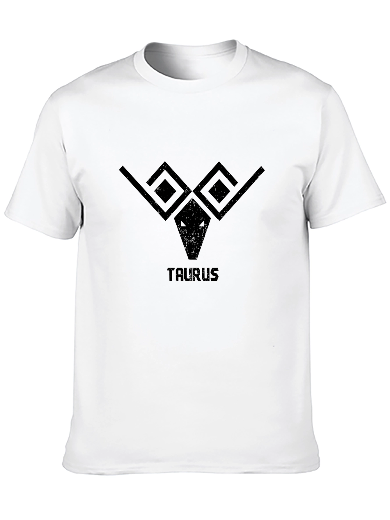 Taurus Zodiac Sign Graphic Tee - Black
