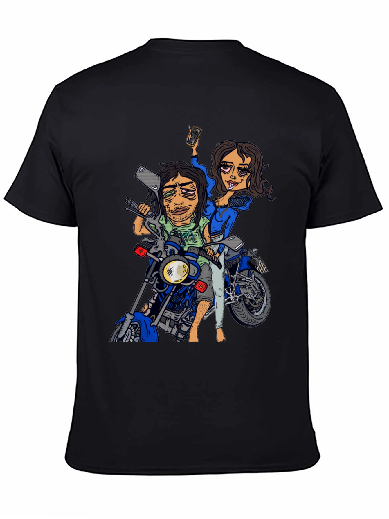 Cartoon Motorcycle Ride T-Shirt