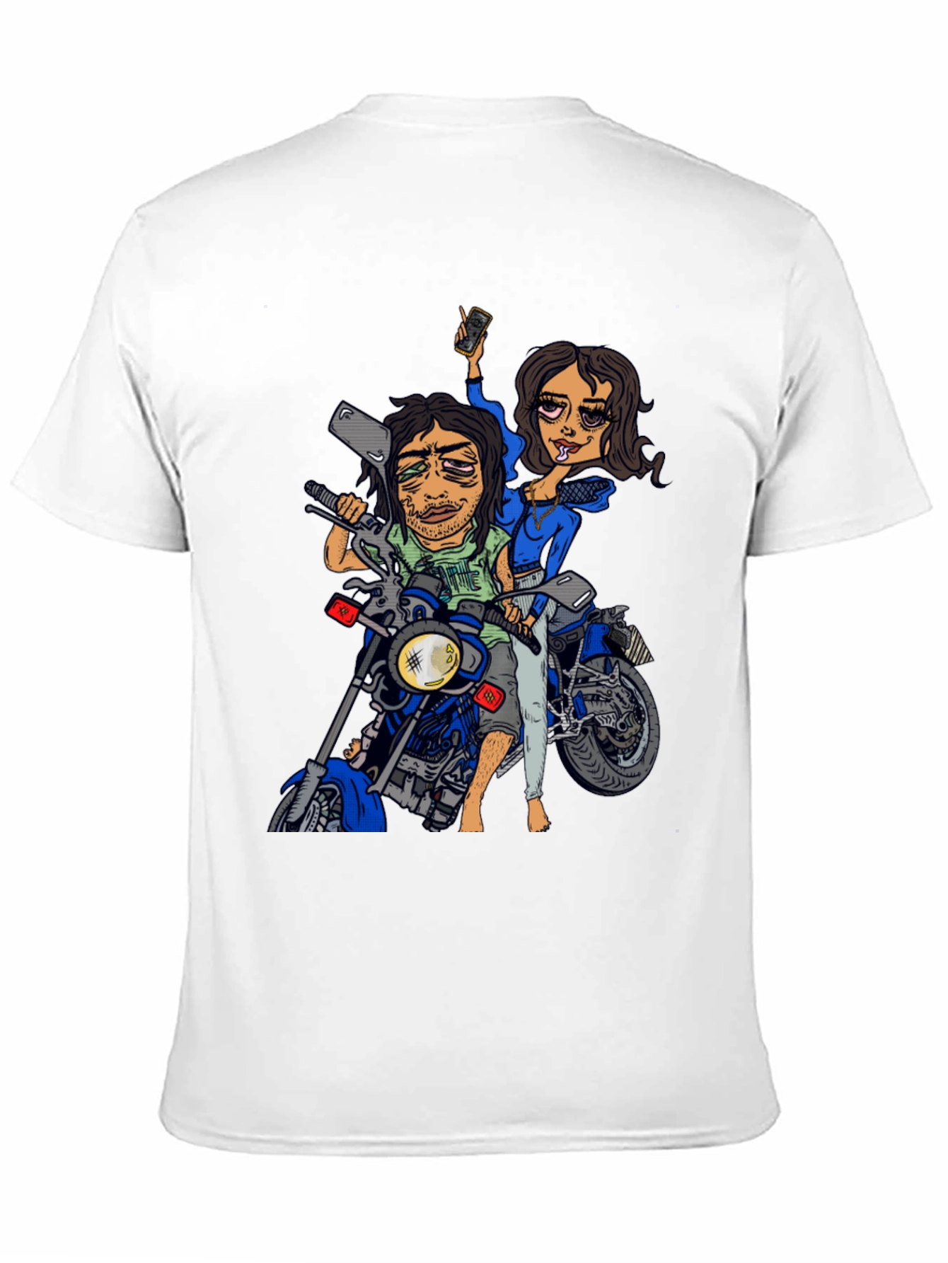 Cartoon Motorcycle Ride T-Shirt