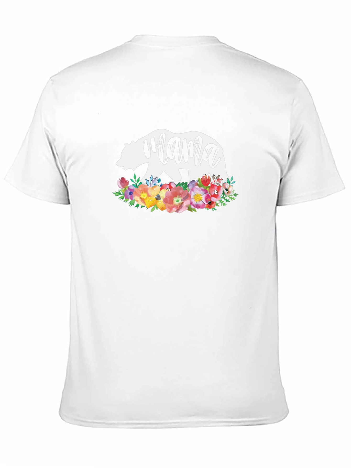 Mama Bear Floral T-Shirt - Stylish Womens Tee