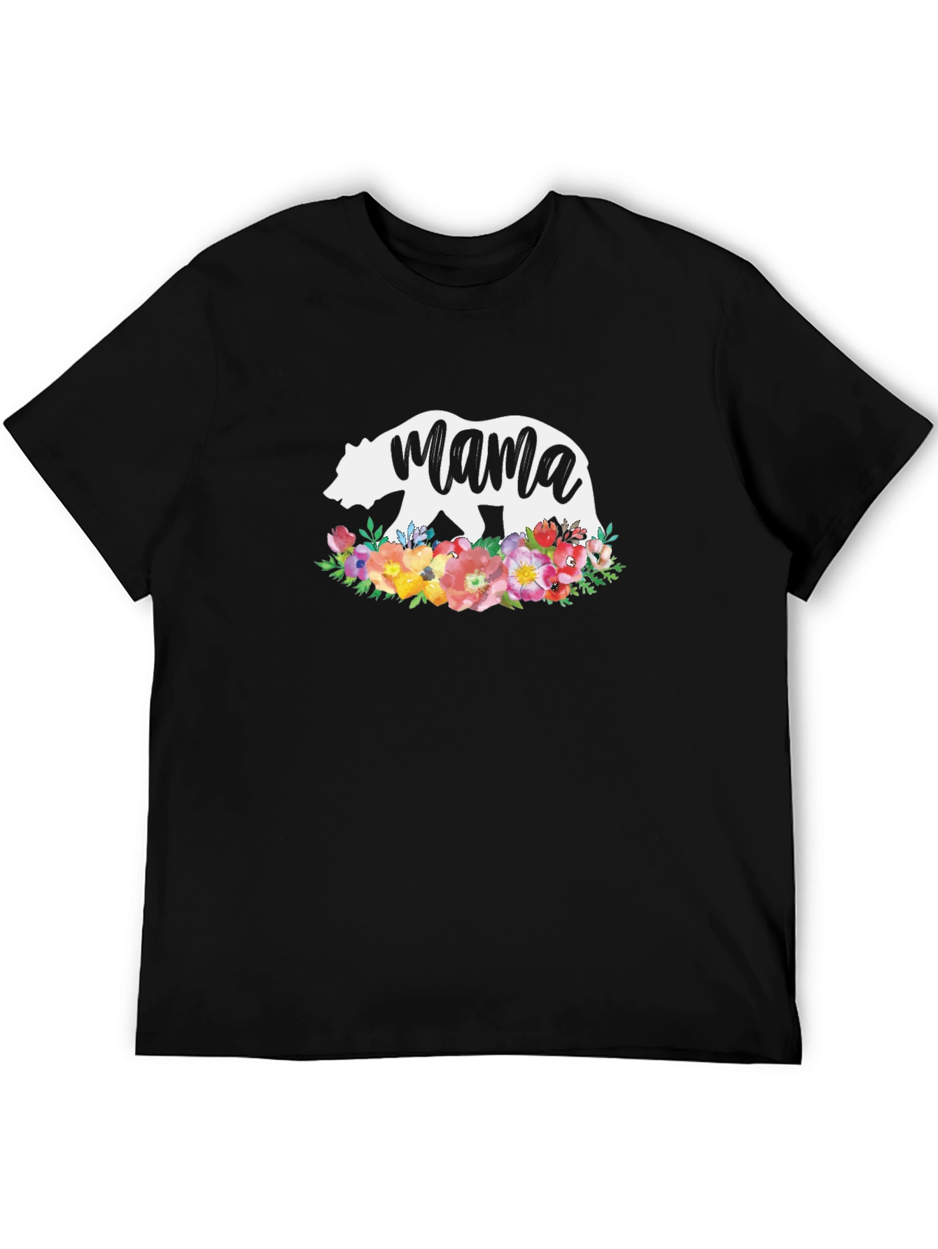 Mama Bear Floral T-Shirt - Stylish Womens Tee