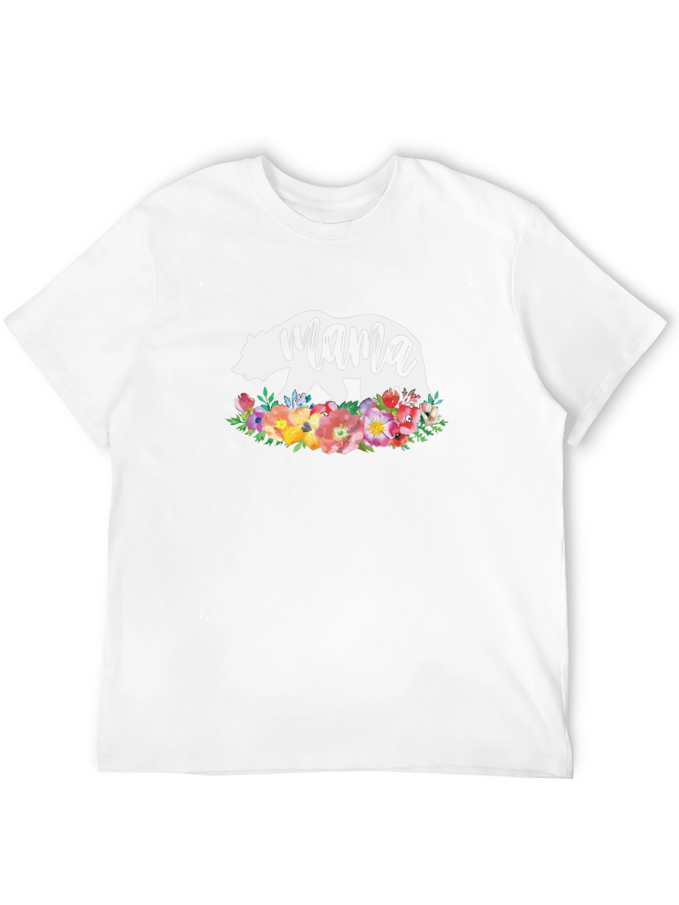 Mama Bear Floral T-Shirt - Stylish Womens Tee