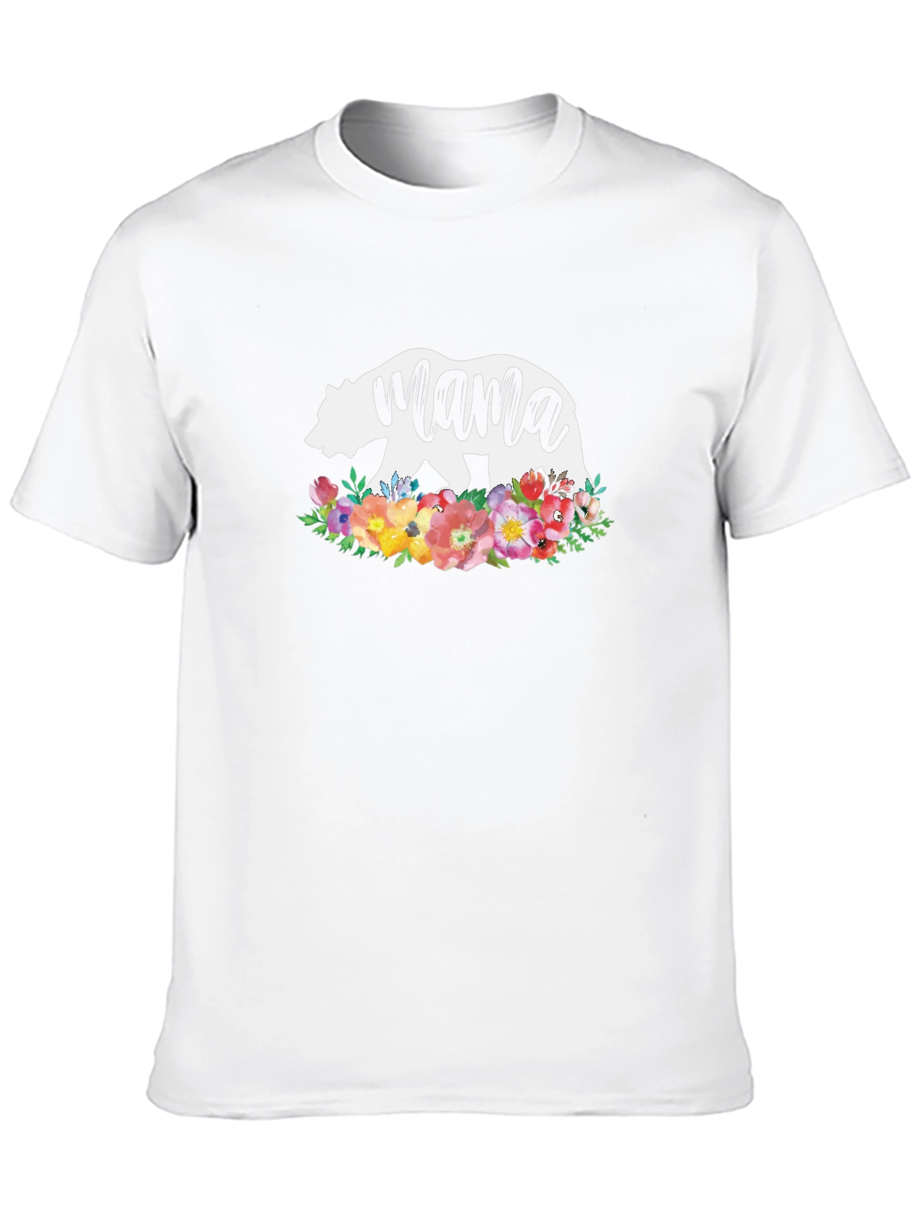 Mama Bear Floral T-Shirt - Stylish Womens Tee