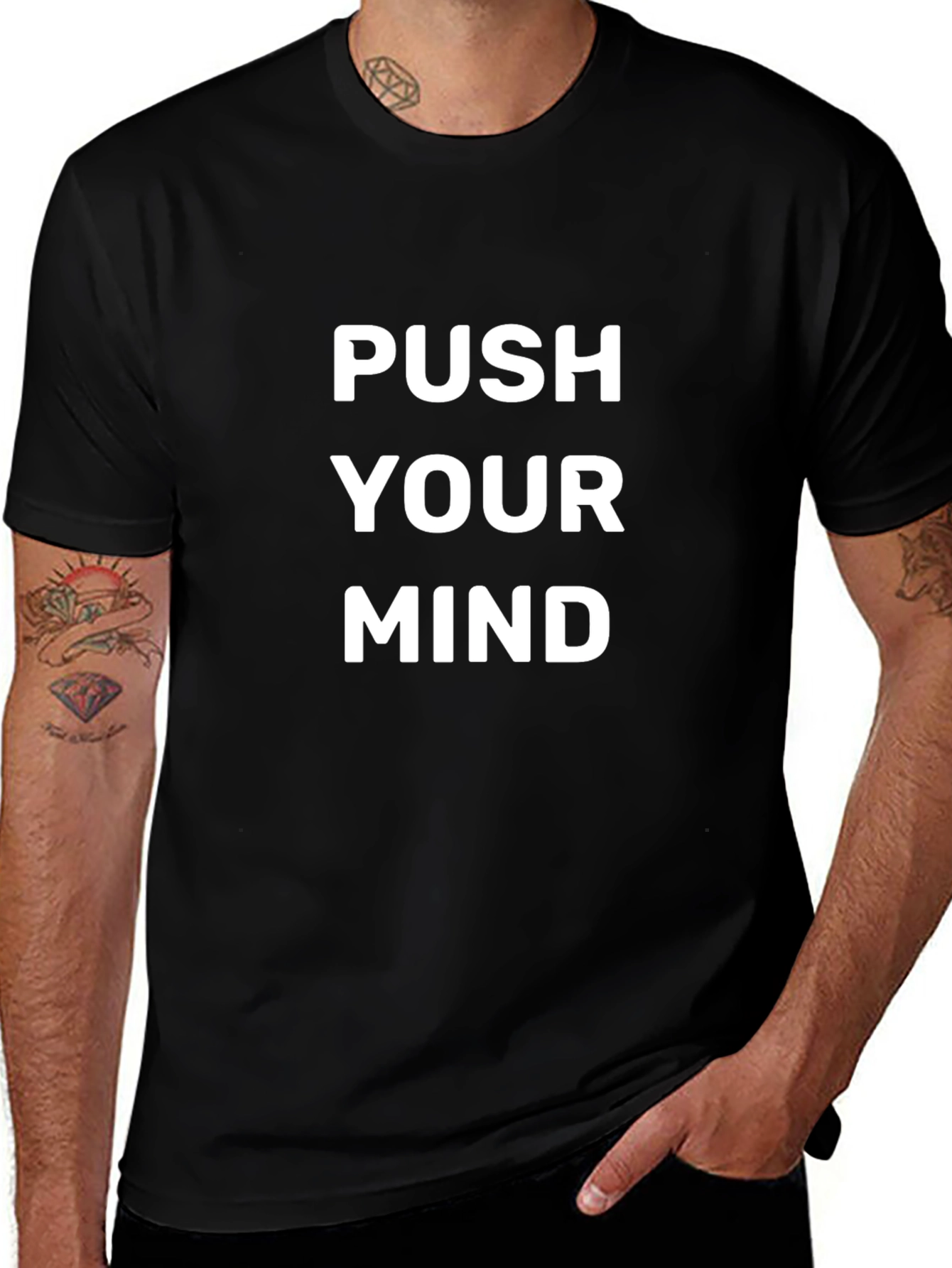Push Your Mind Black T-Shirt