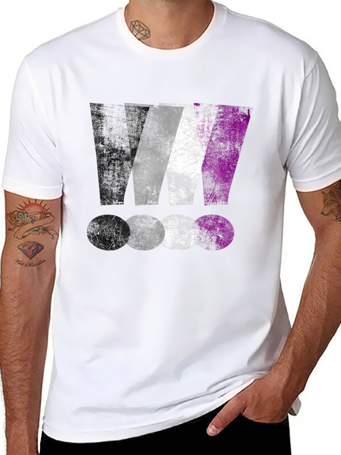 Asexual Pride Flag Graphic T-Shirt