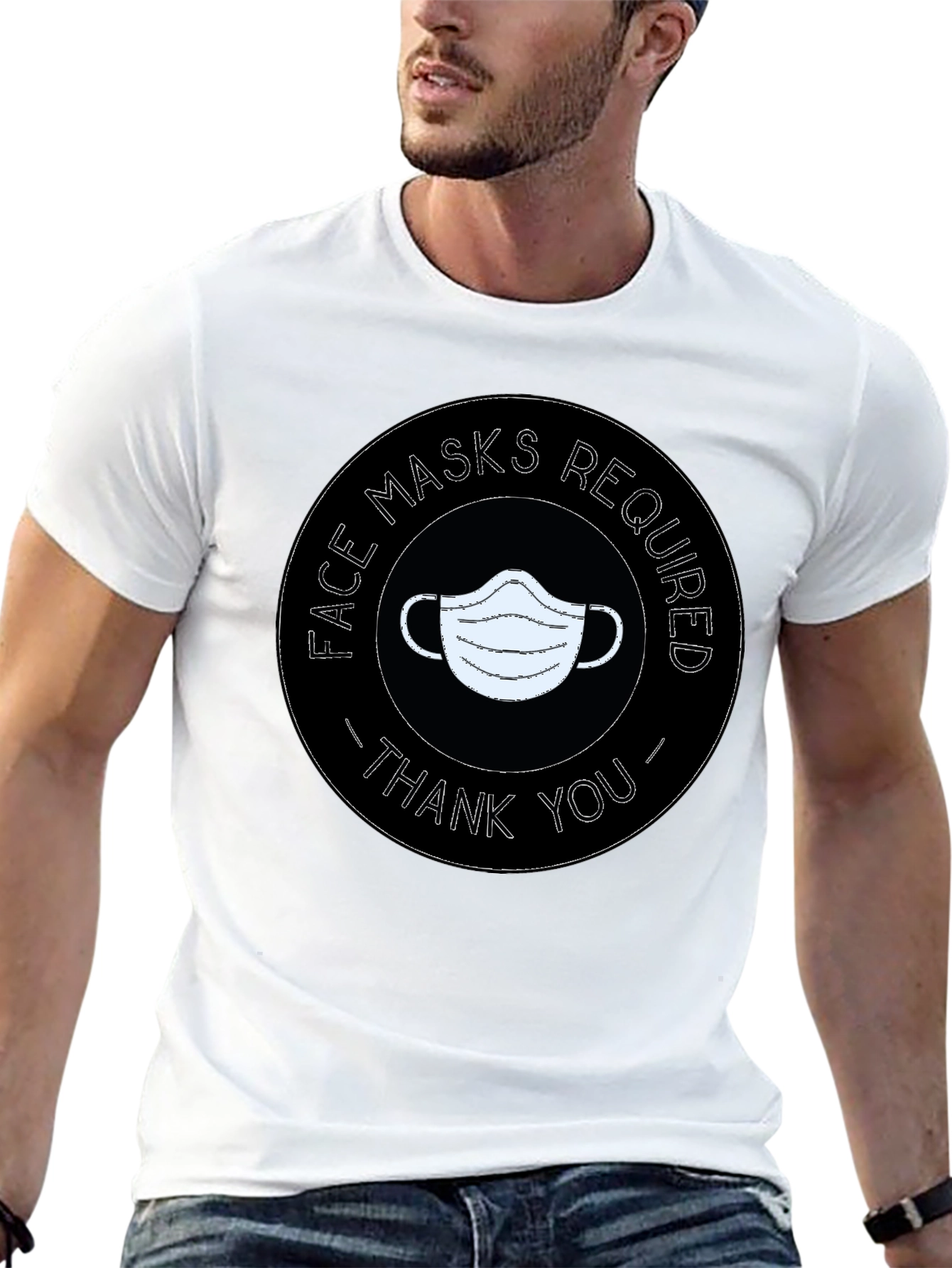 Face Masks Required T-Shirt - Thank You