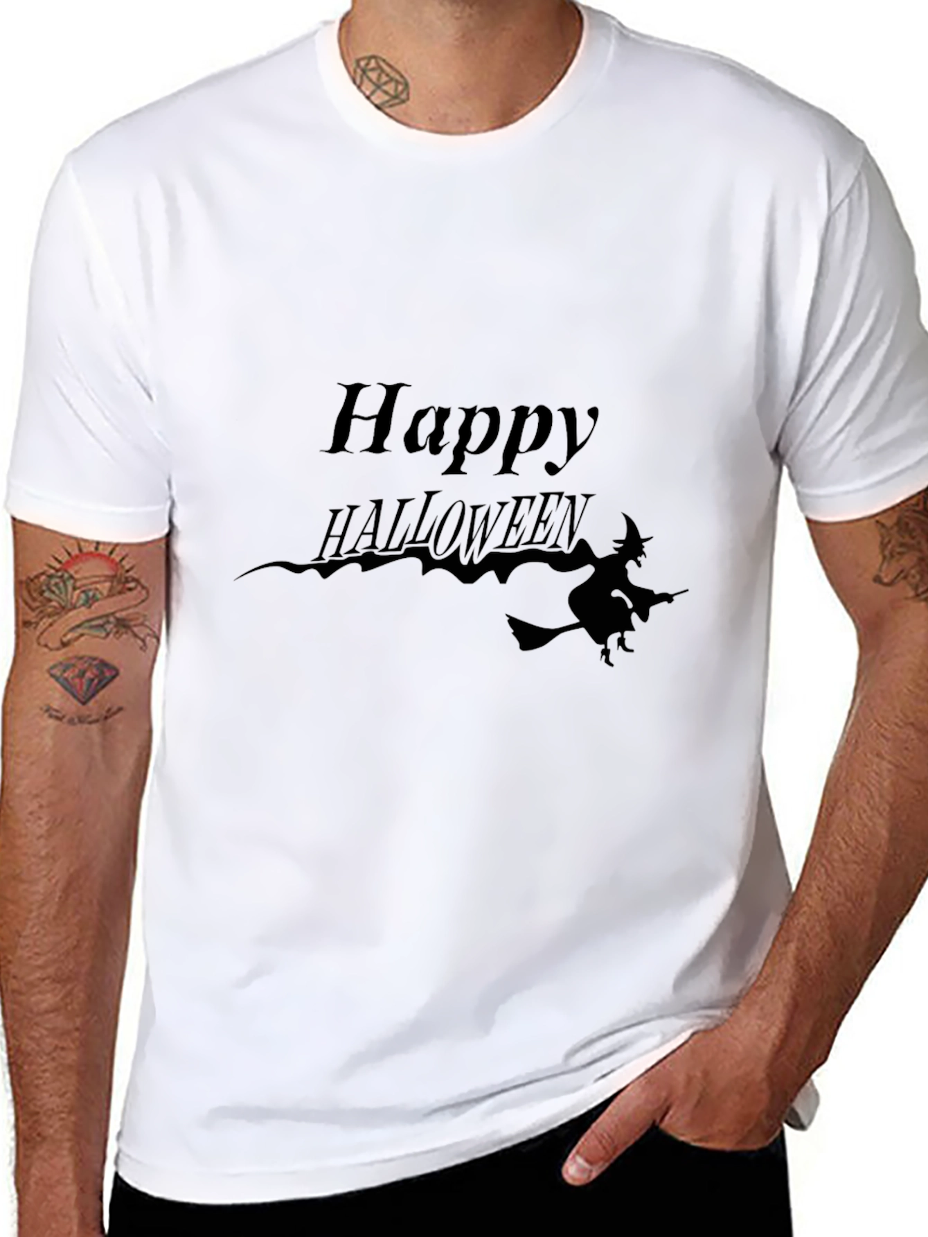 Happy Halloween T-Shirt - Witch Design