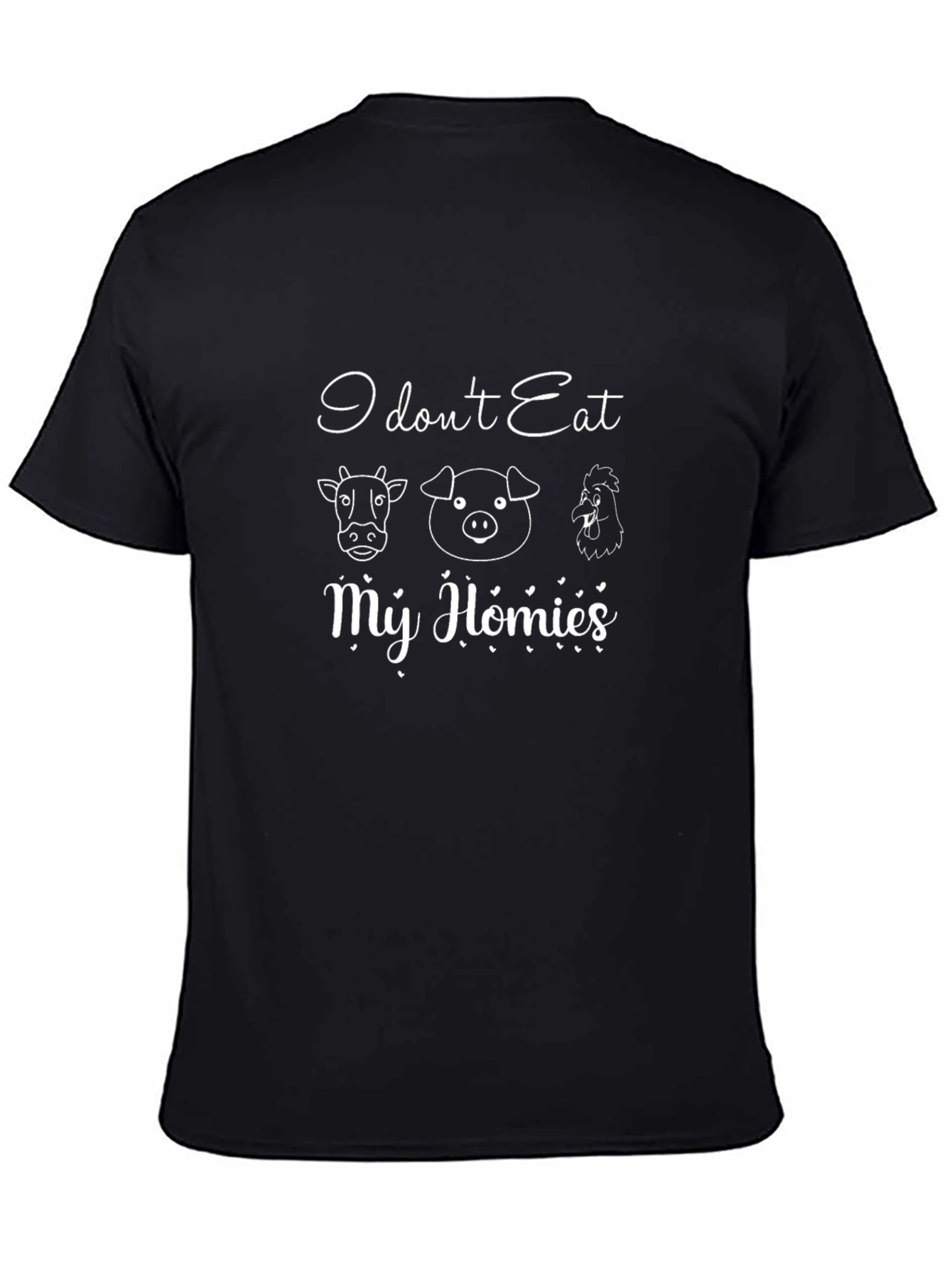 Vegan Graphic T-Shirt - I Dont Eat My Homies