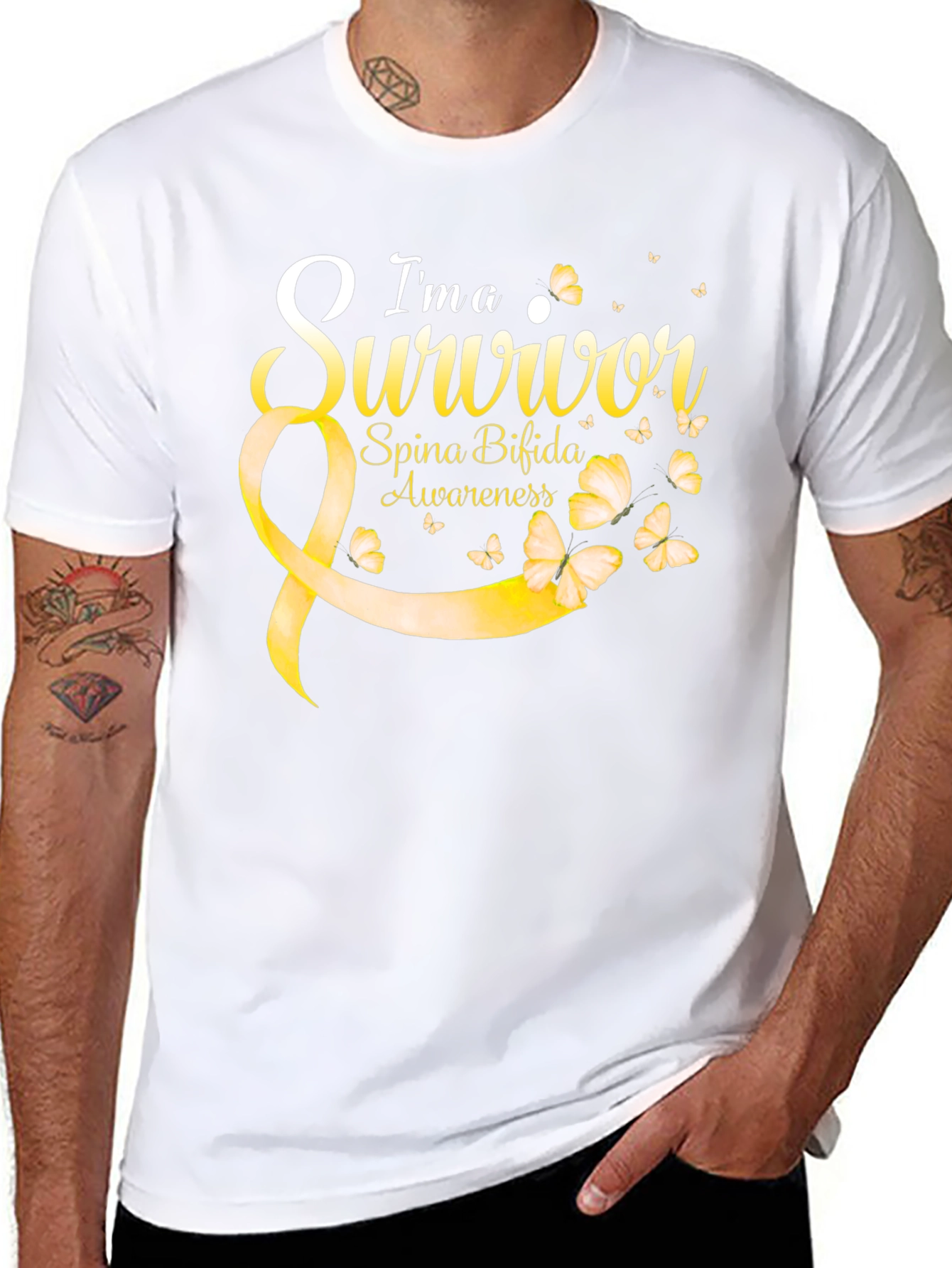 Spina Bifida Awareness T-Shirt - Im a Survivor