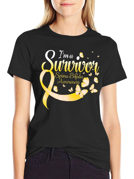 Spina Bifida Awareness T-Shirt - Im a Survivor