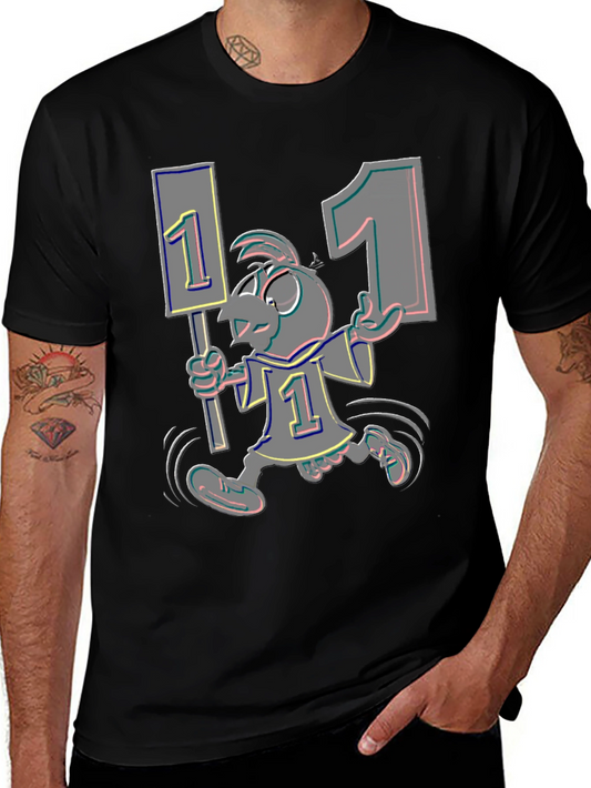 Cartoon Bird Fan T-Shirt