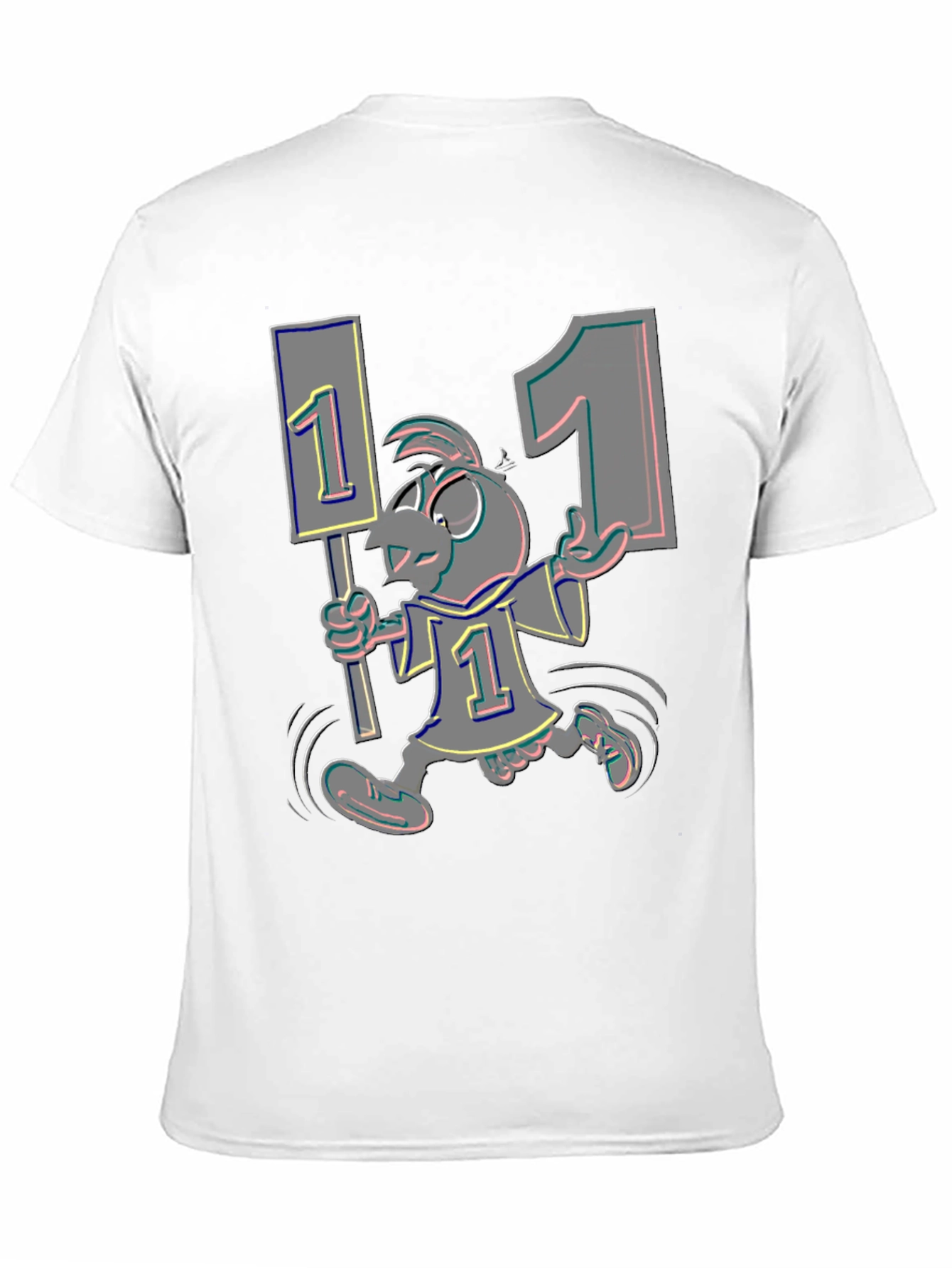 Cartoon Bird Fan T-Shirt