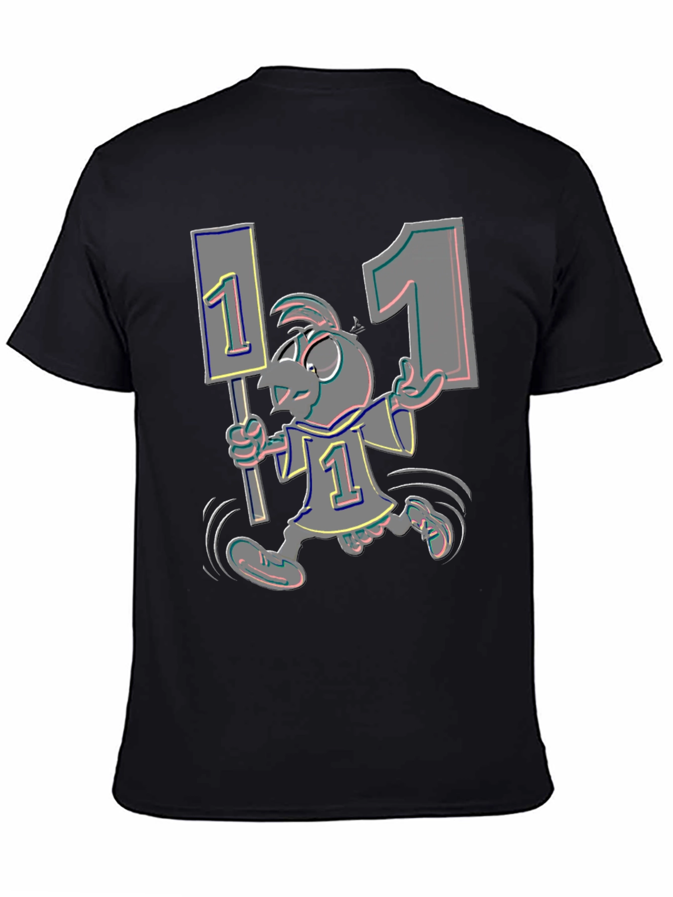 Cartoon Bird Fan T-Shirt