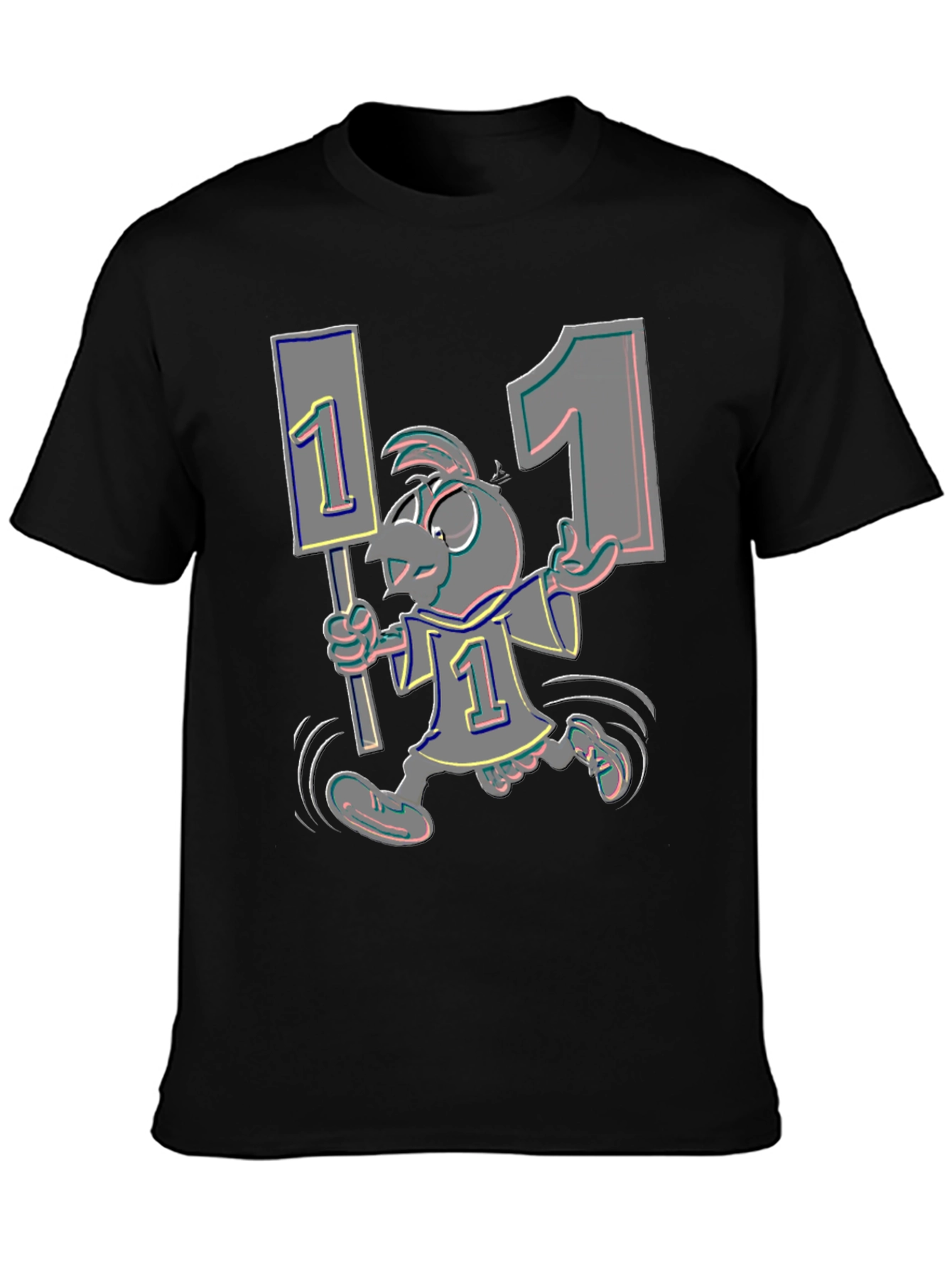 Cartoon Bird Fan T-Shirt