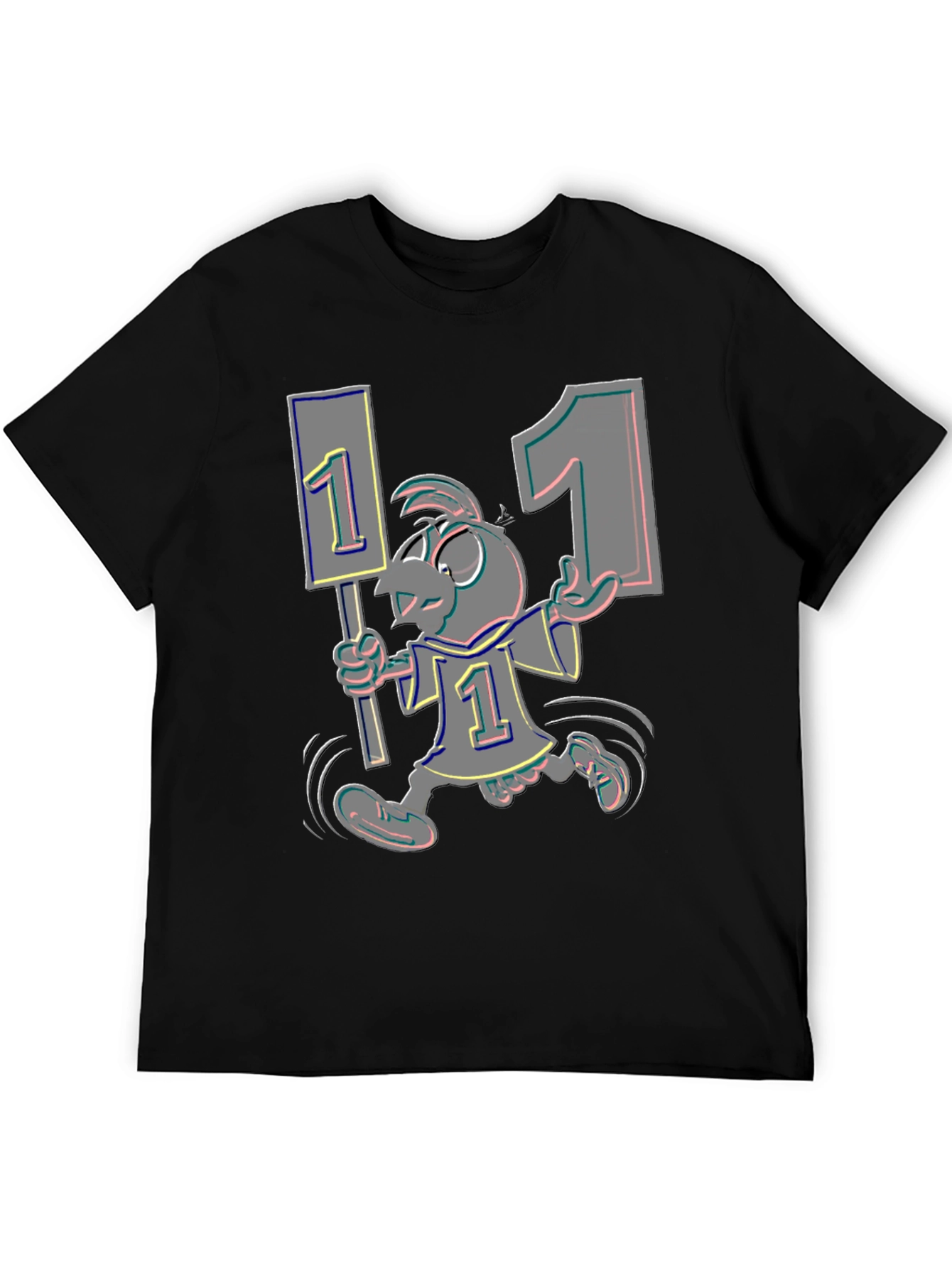 Cartoon Bird Fan T-Shirt