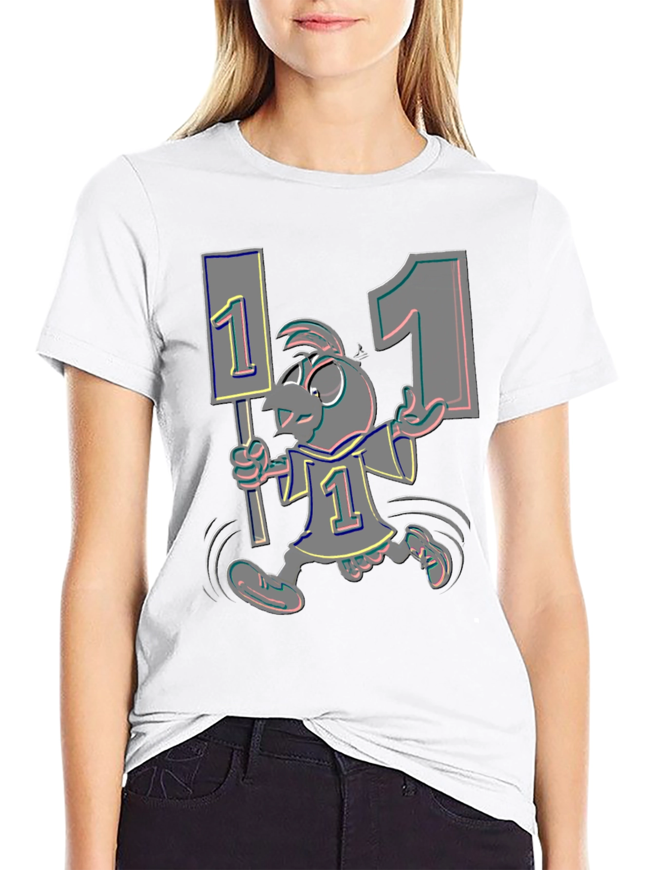 Cartoon Bird Fan T-Shirt