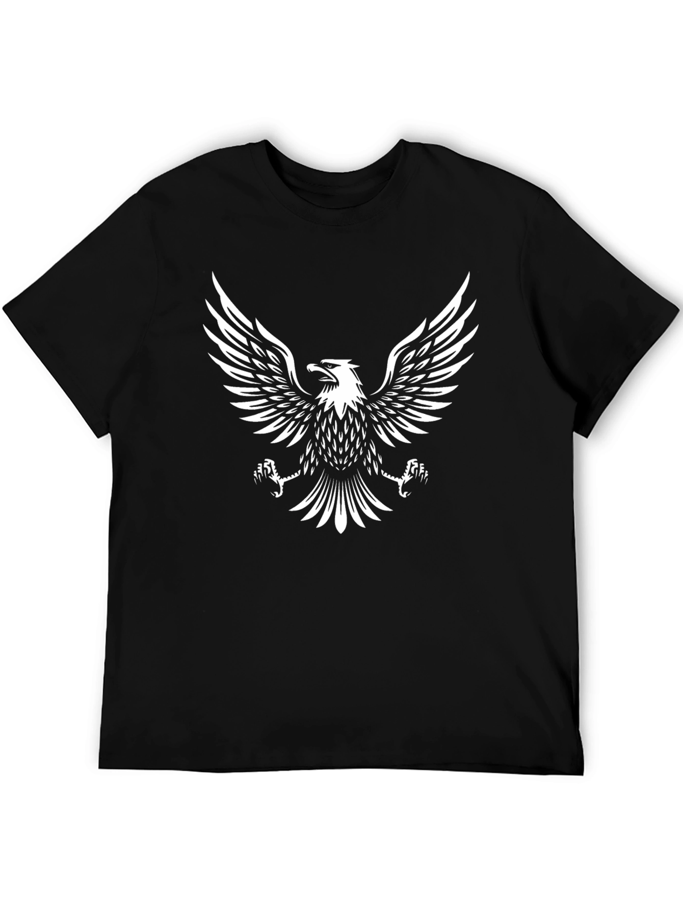 Eagle Graphic Black T-Shirt - Stylish Casual Wear