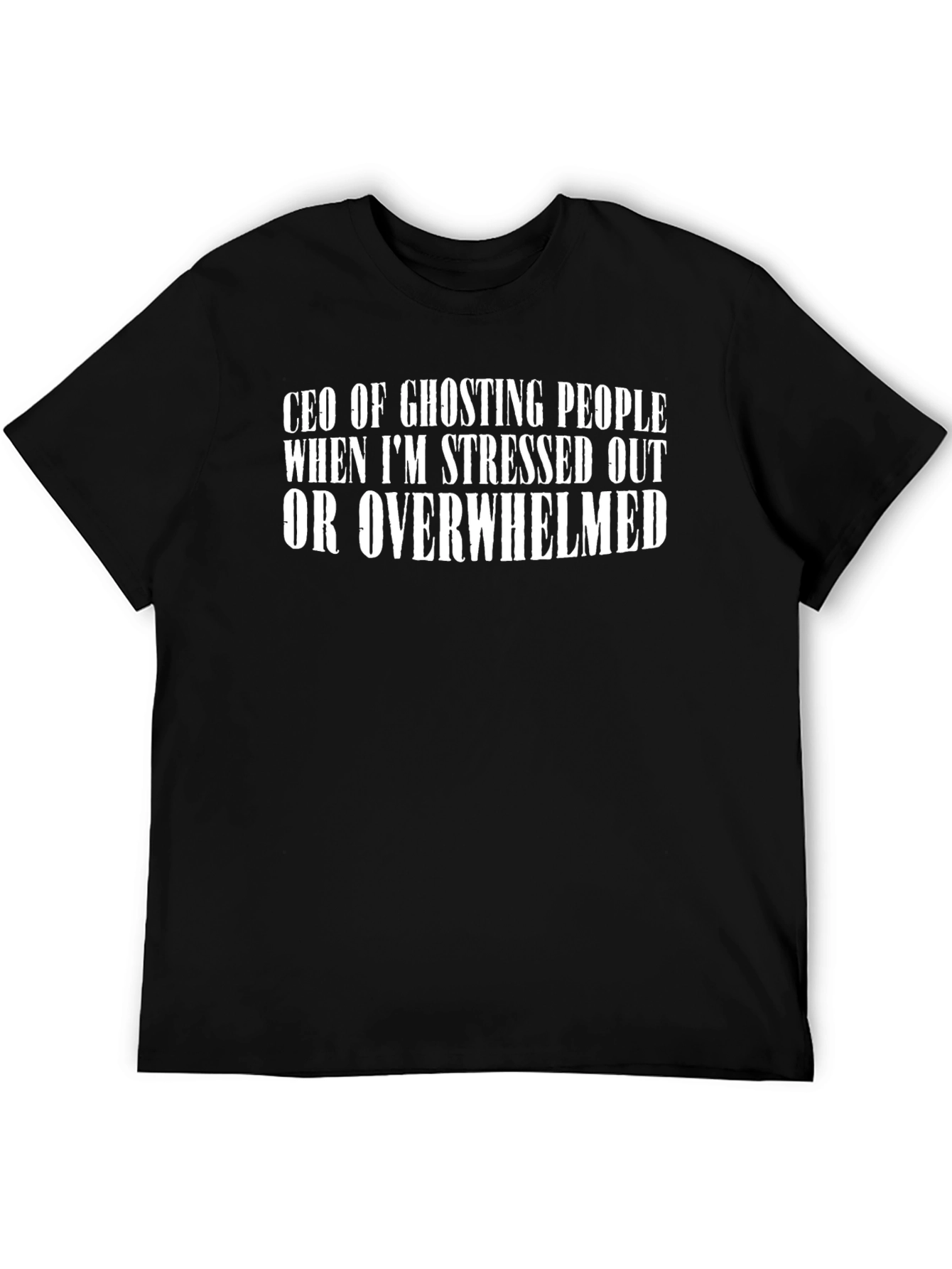 CEO of Ghosting Mens Black T-Shirt