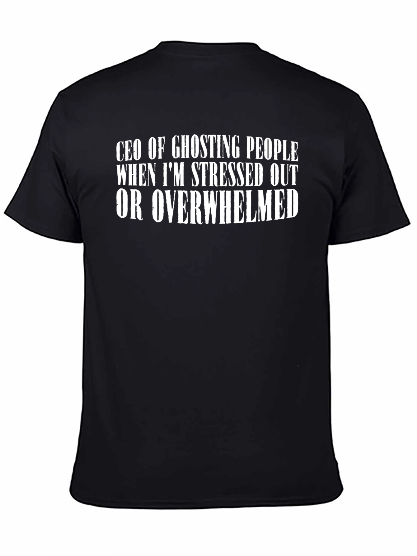 CEO of Ghosting Mens Black T-Shirt