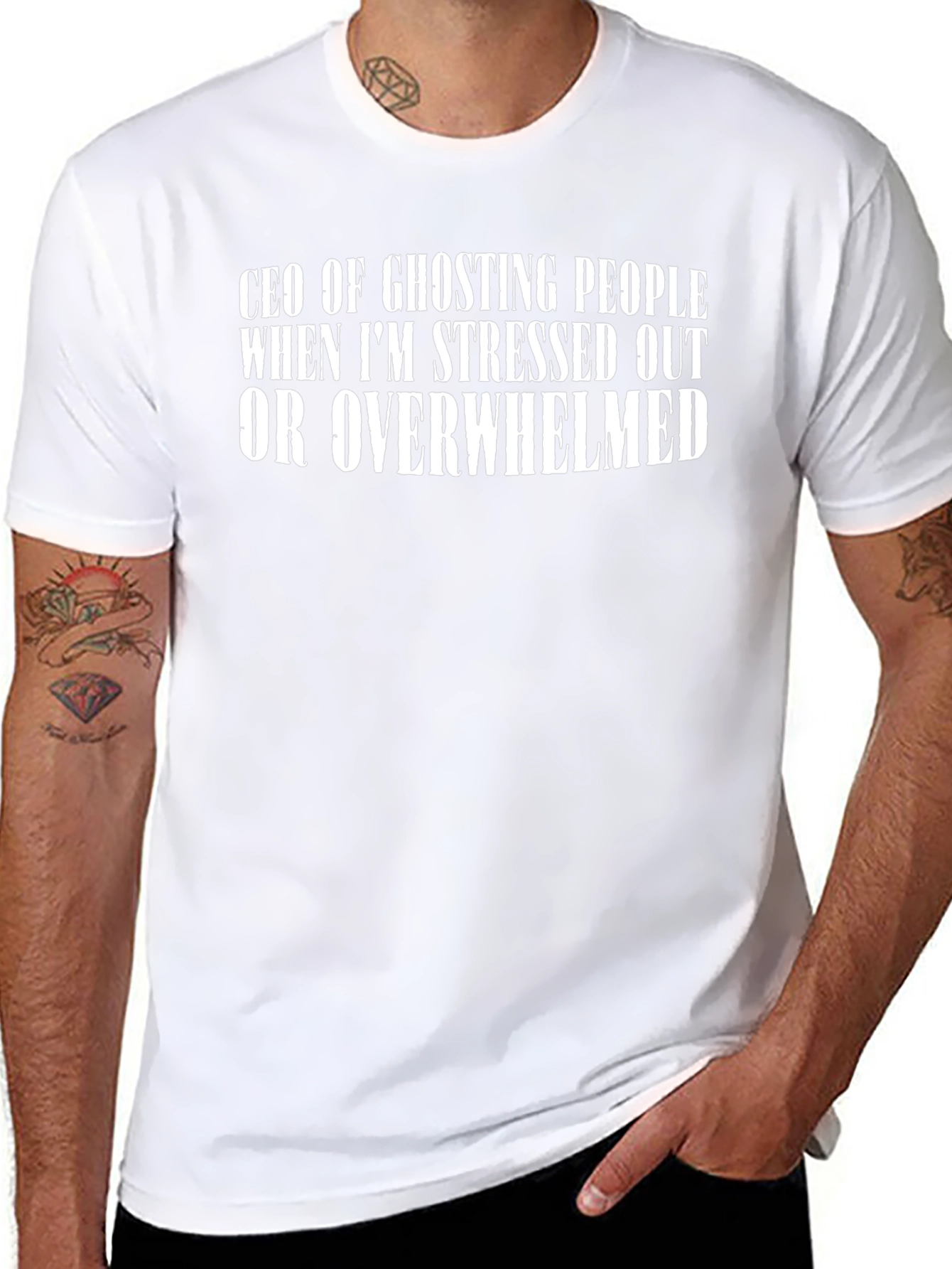 CEO of Ghosting Mens Black T-Shirt