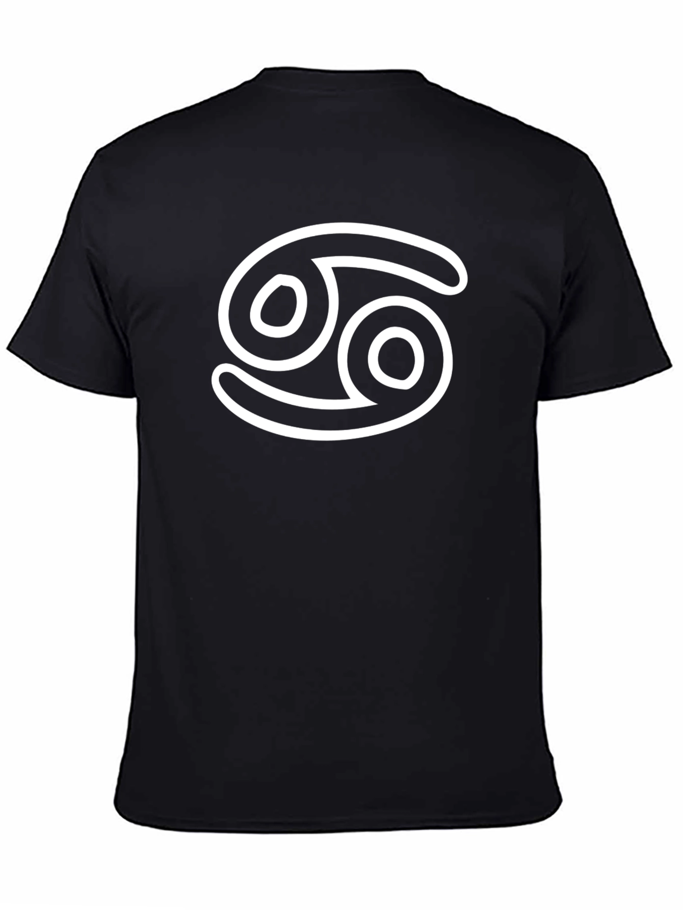 Cancer Zodiac Sign T-Shirt - Black Cotton Tee