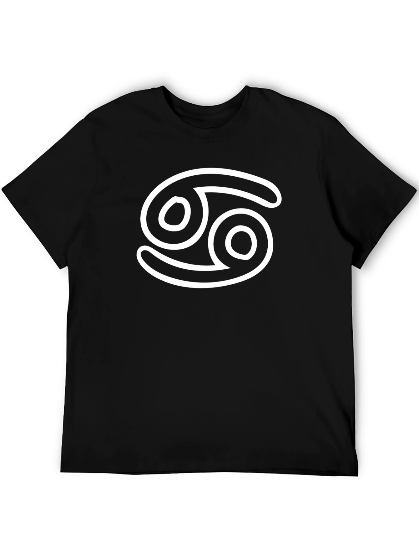 Cancer Zodiac Sign T-Shirt - Black Cotton Tee