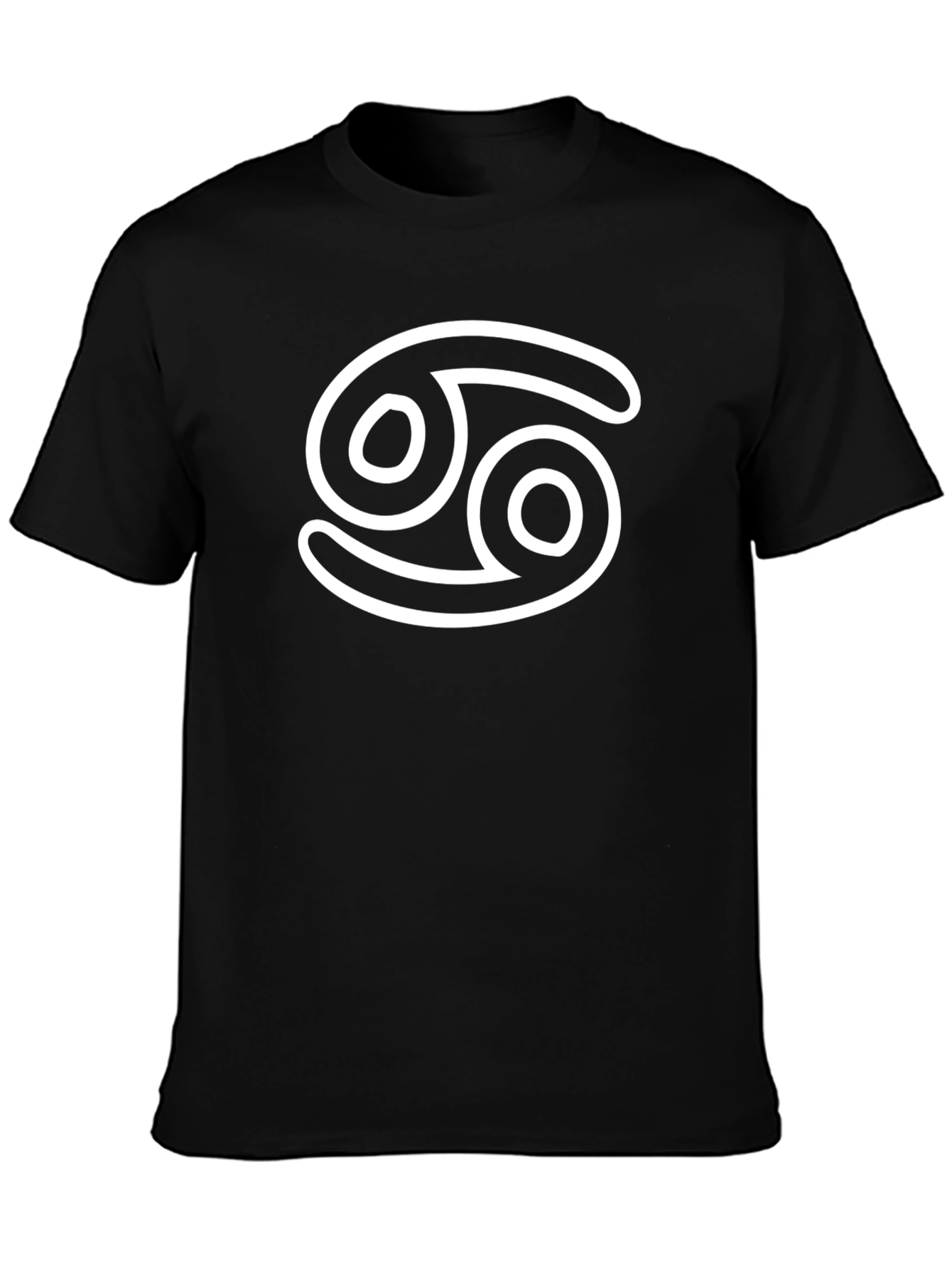 Cancer Zodiac Sign T-Shirt - Black Cotton Tee