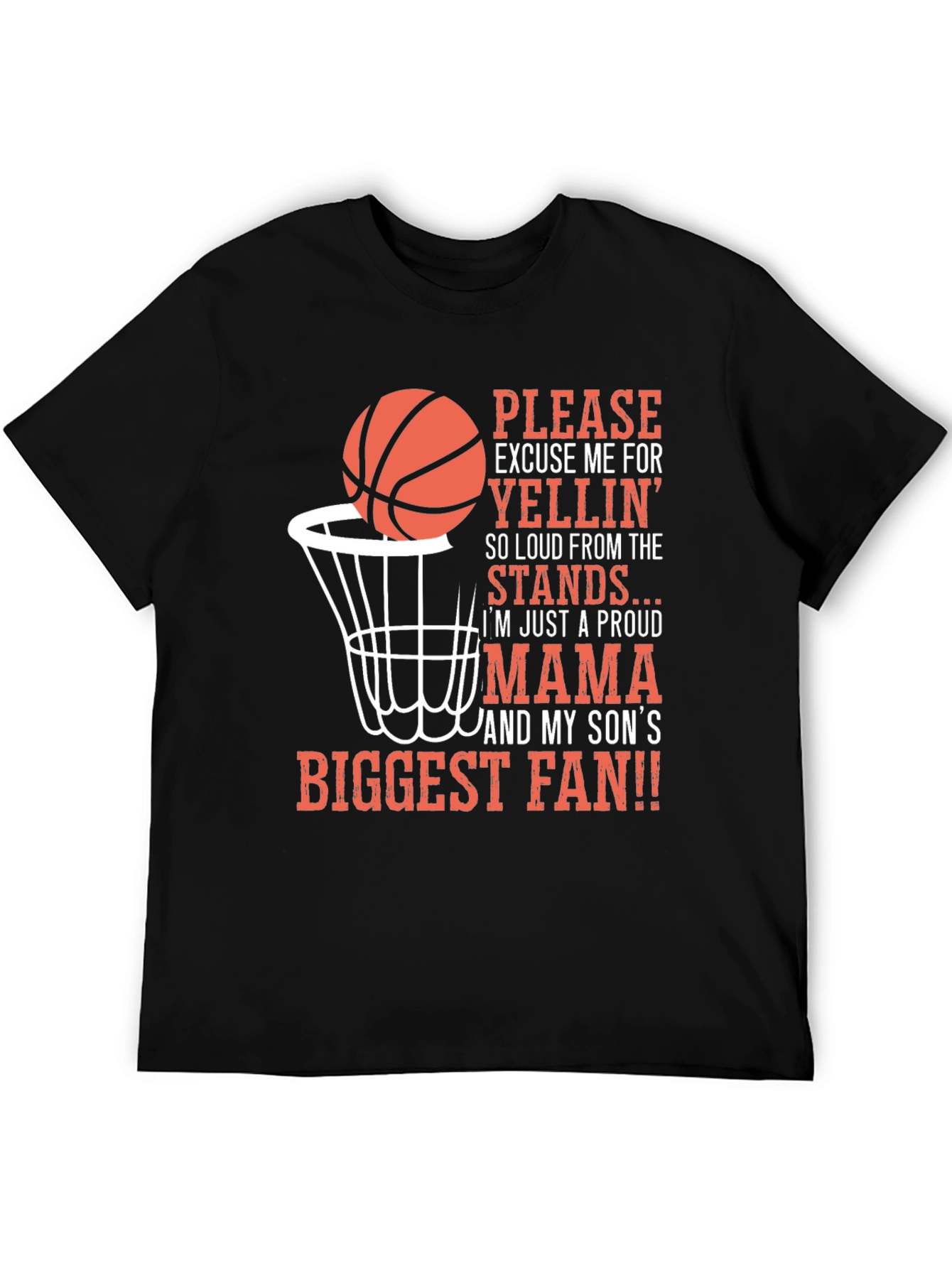 Proud Basketball Mama Graphic T-Shirt