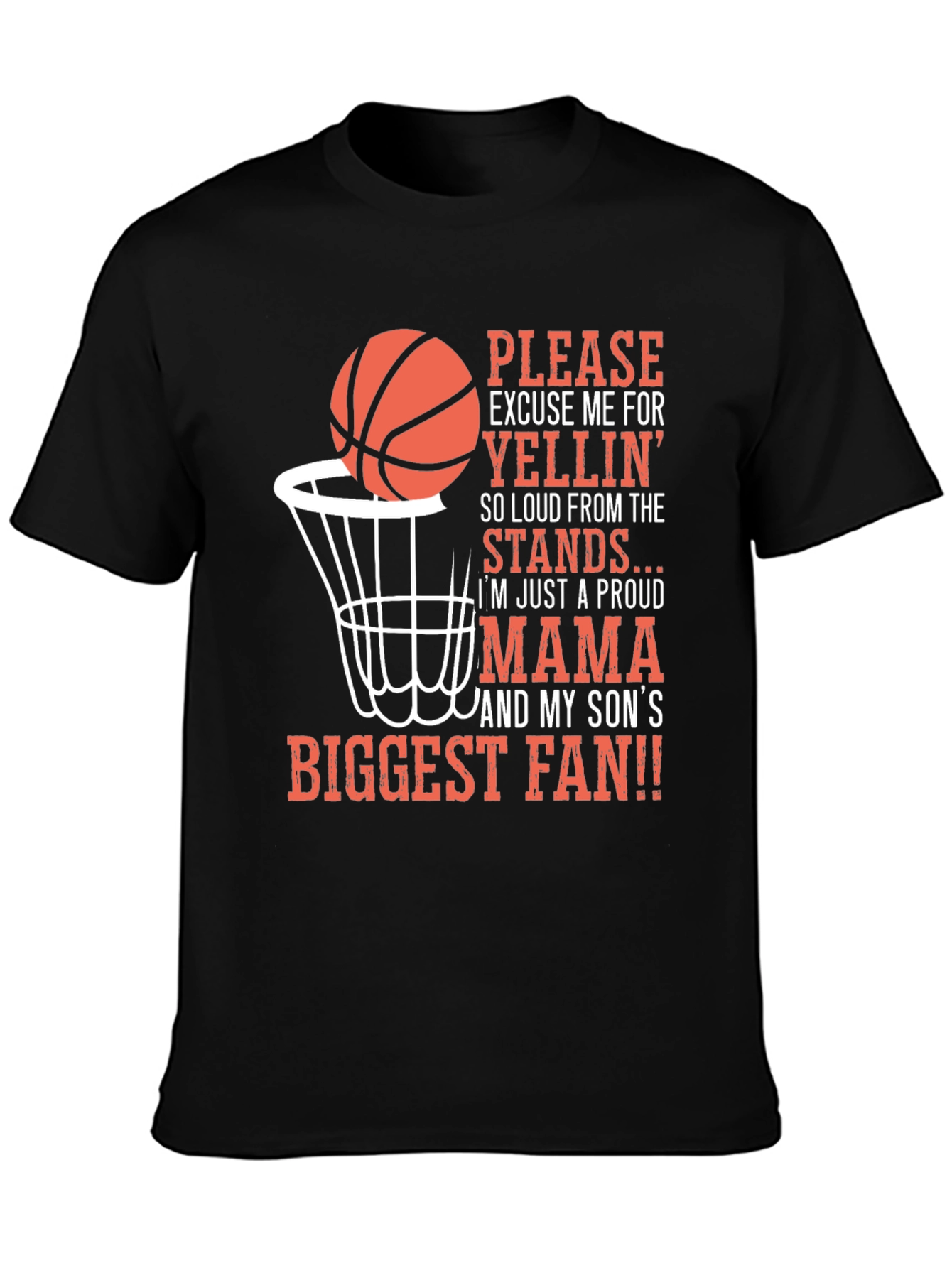 Proud Basketball Mama Graphic T-Shirt