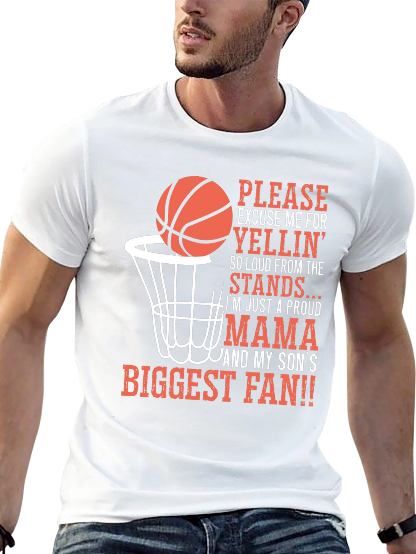 Proud Basketball Mama Graphic T-Shirt