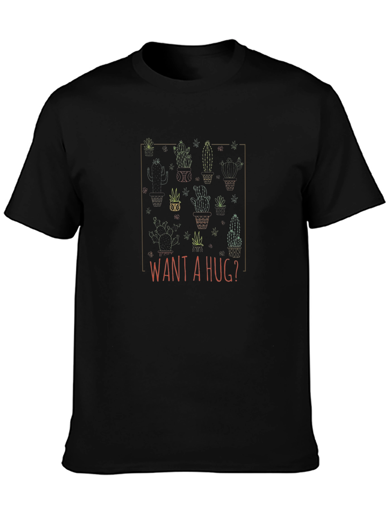 Want A Hug? Cactus Graphic Tee
