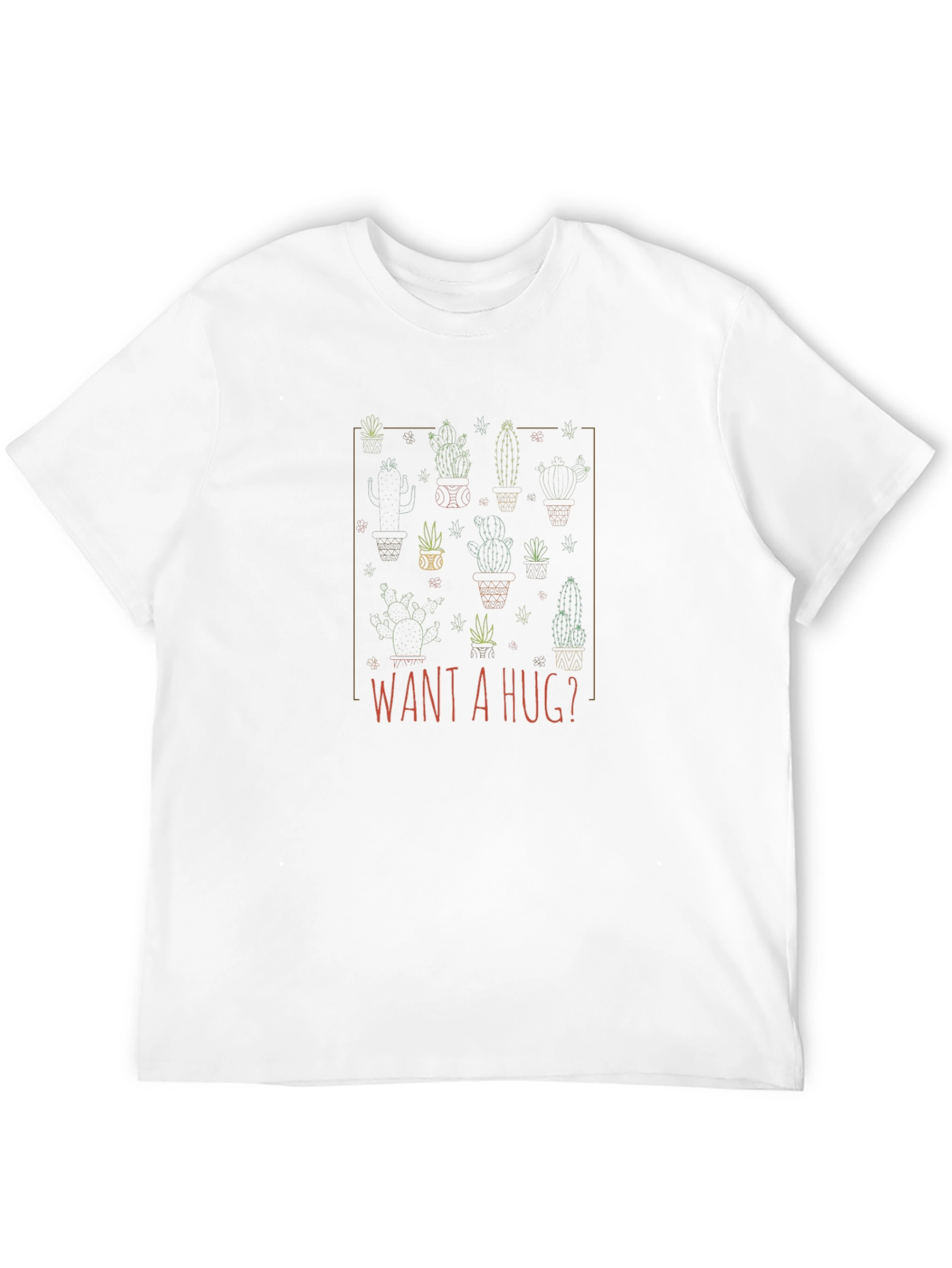 Want A Hug? Cactus Graphic Tee