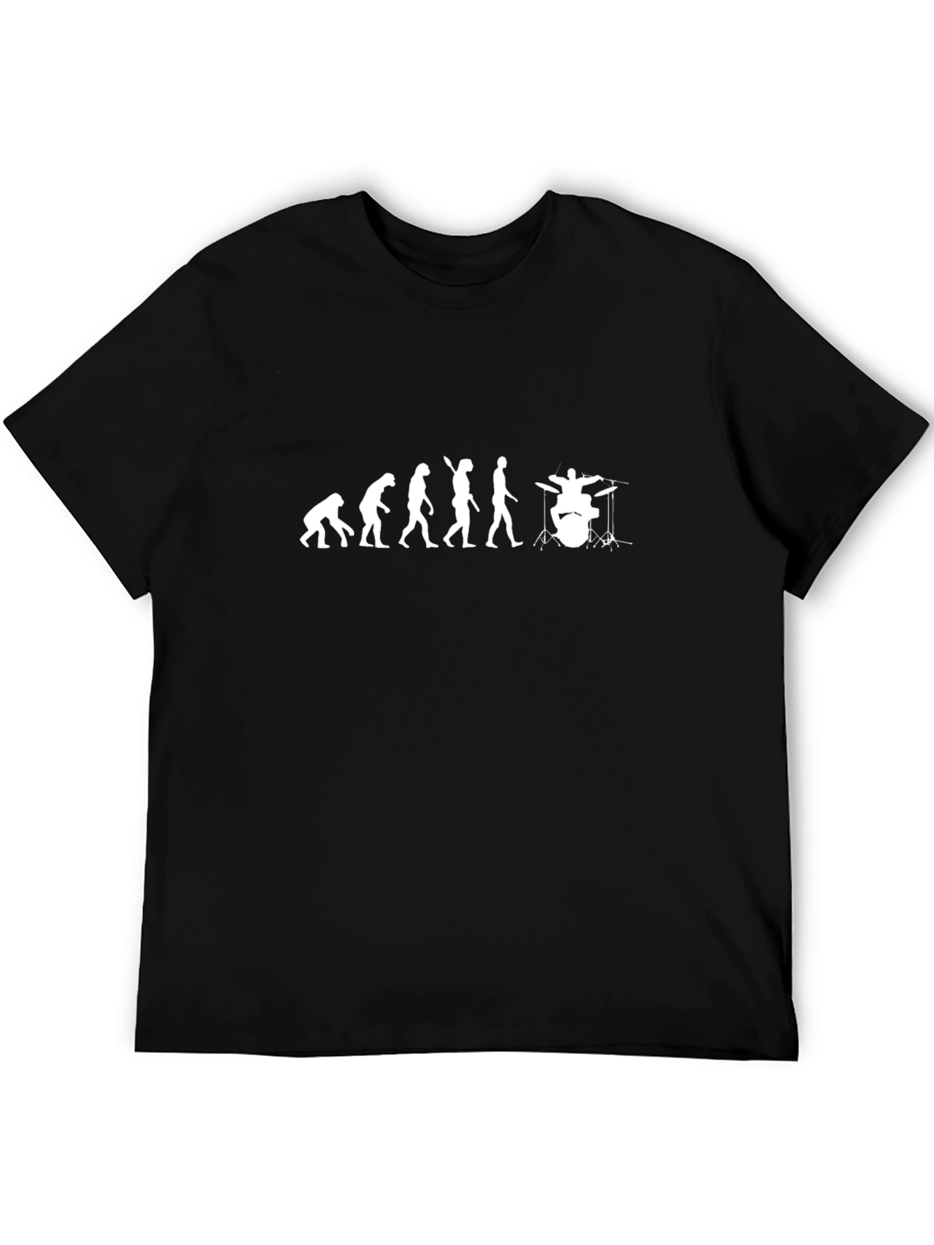 Drummer Evolution Graphic T-Shirt - Black