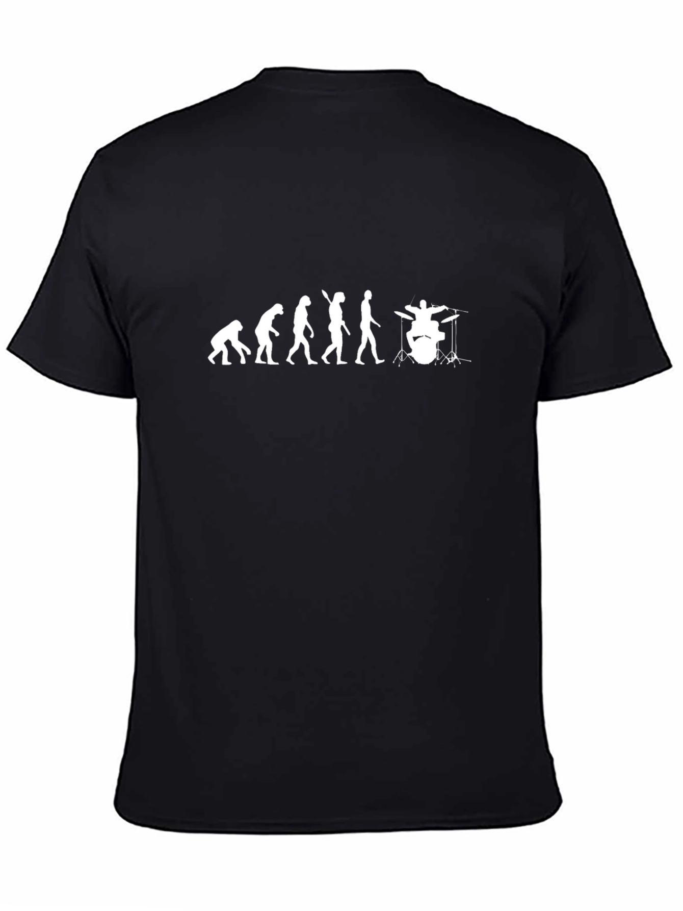 Drummer Evolution Graphic T-Shirt - Black
