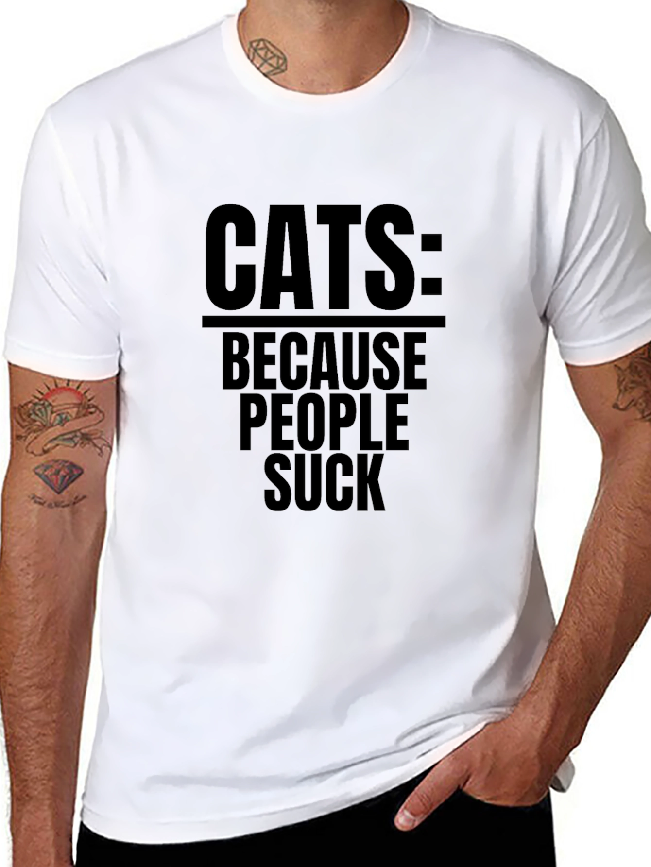 Cats: Because People Suck T-Shirt