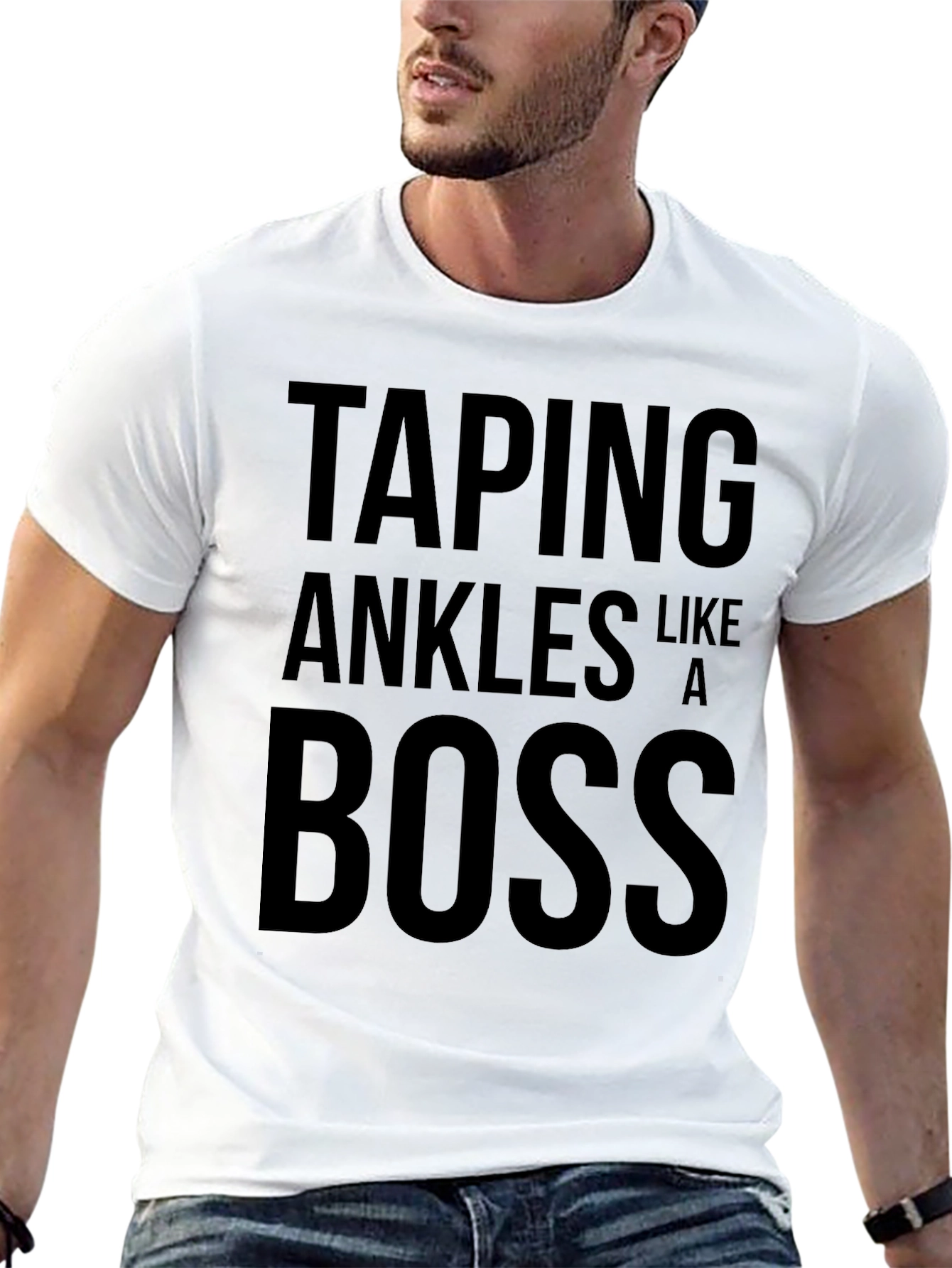 Taping Ankles Like a BOSS Black T-Shirt