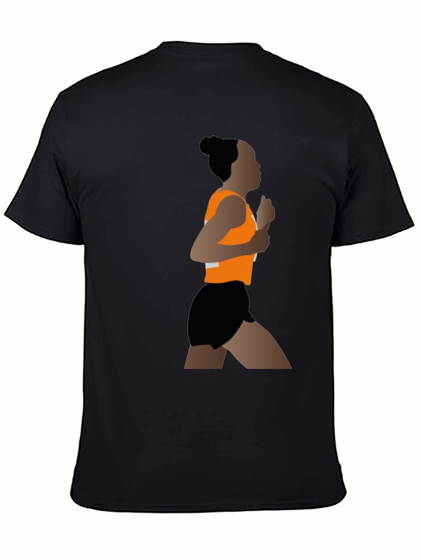 Runner Graphic Black T-Shirt