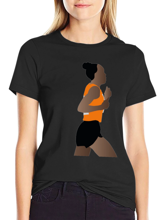 Runner Graphic Black T-Shirt