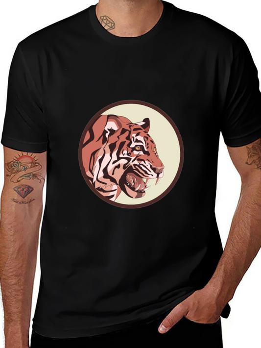 Tiger Graphic Black T-Shirt