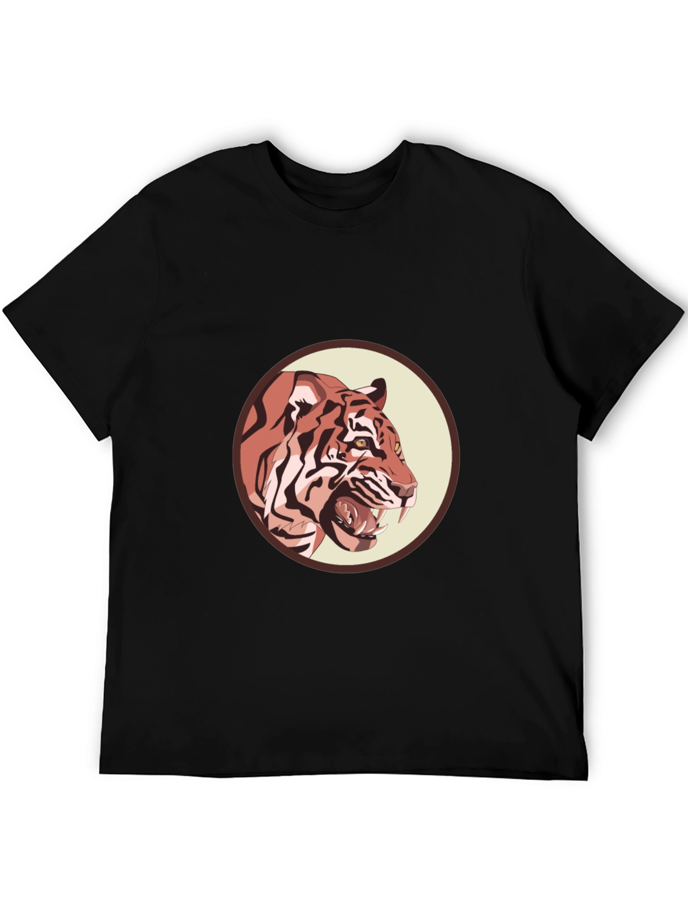 Tiger Graphic Black T-Shirt