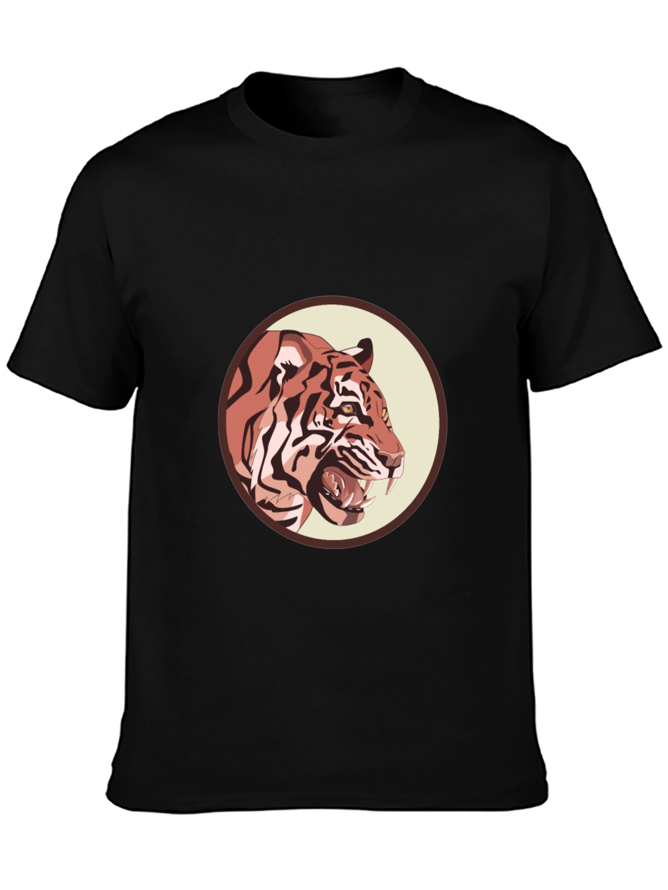 Tiger Graphic Black T-Shirt