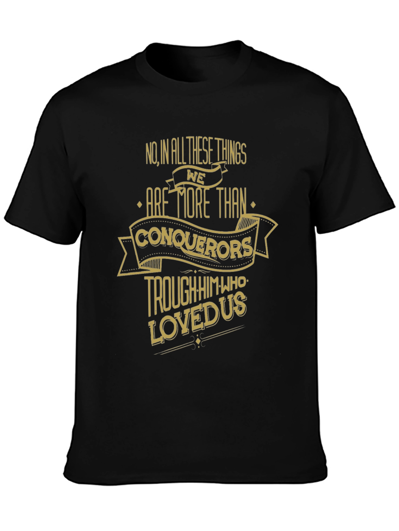 More Than Conquerors Black T-Shirt