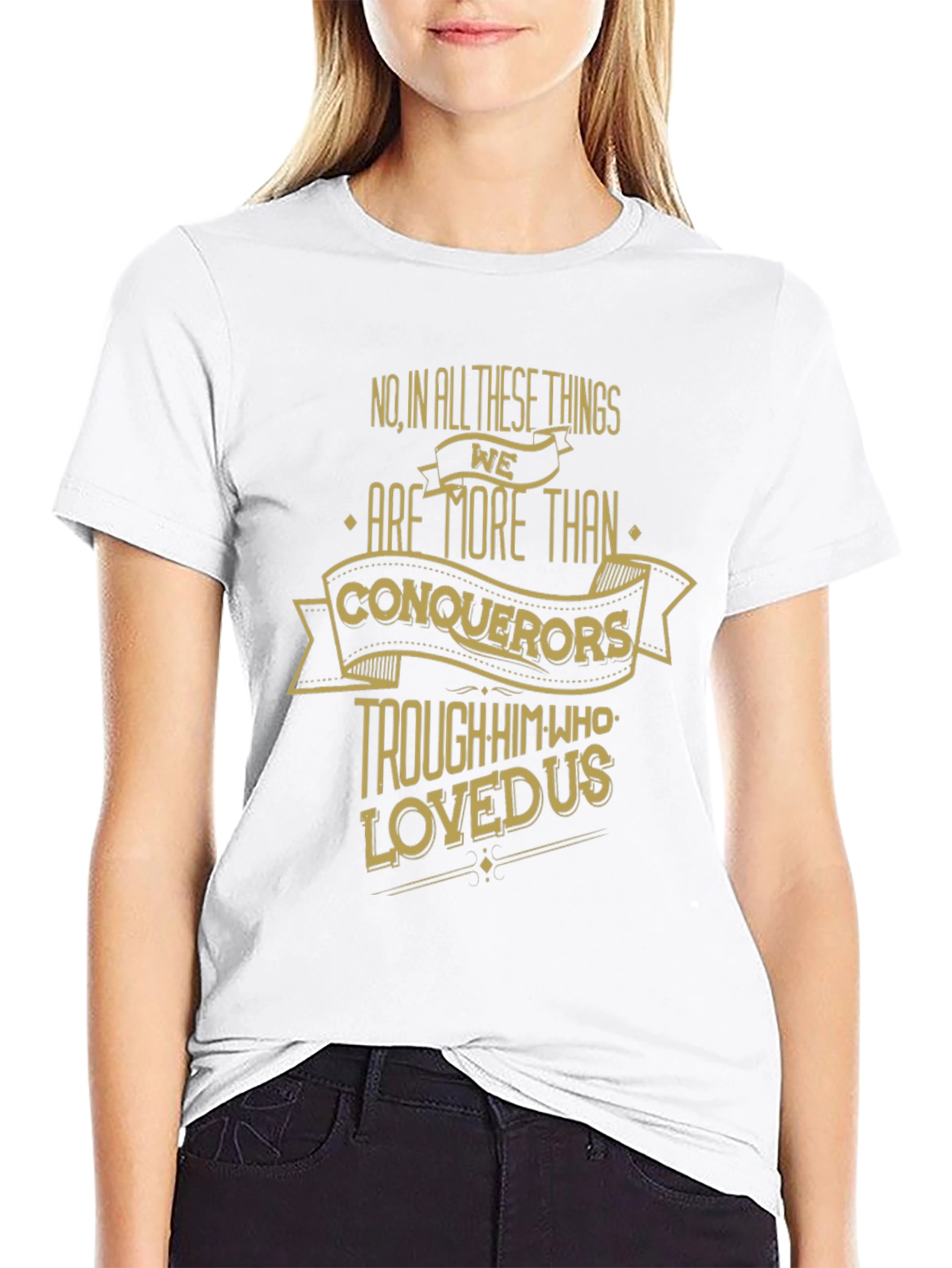 More Than Conquerors Black T-Shirt