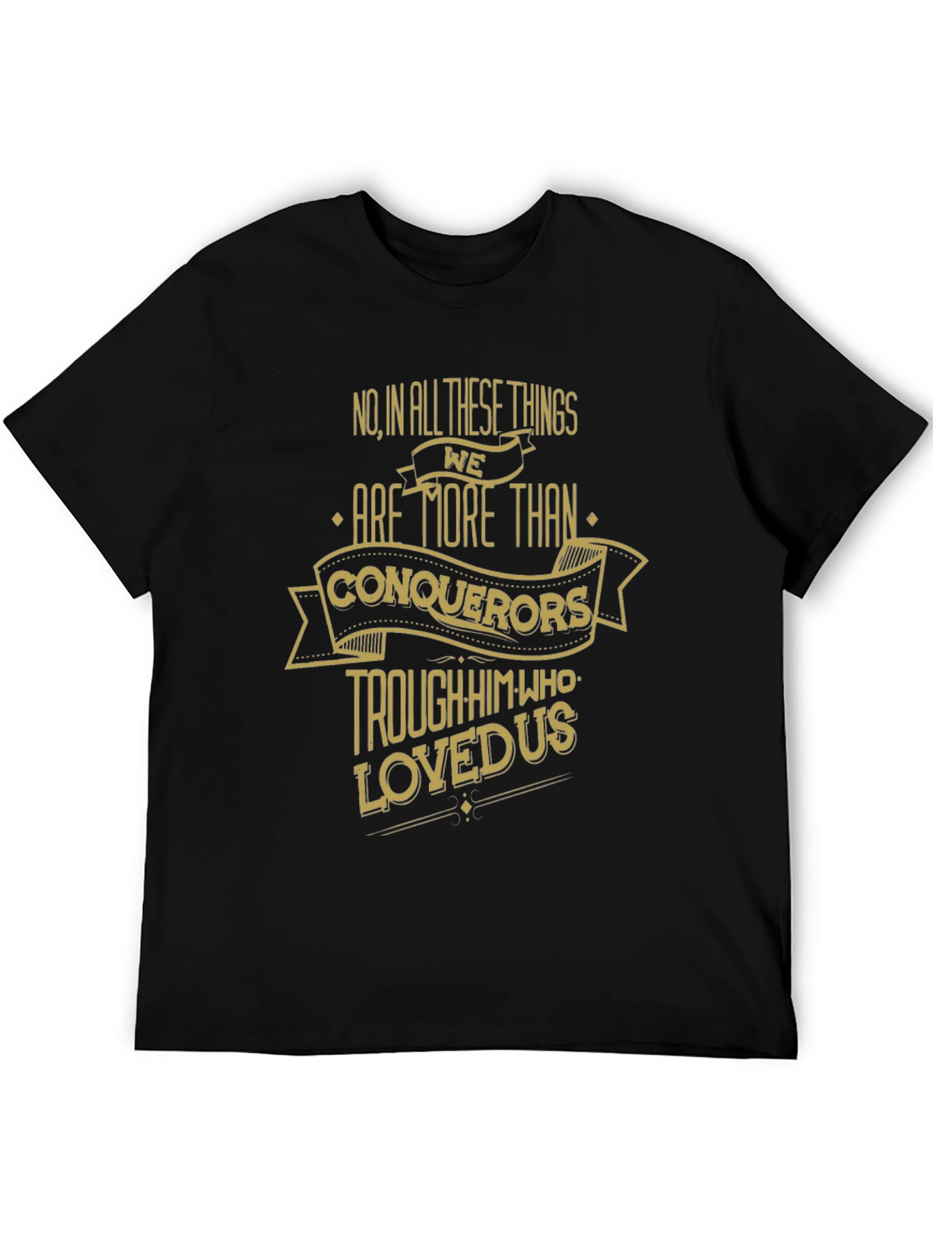 More Than Conquerors Black T-Shirt