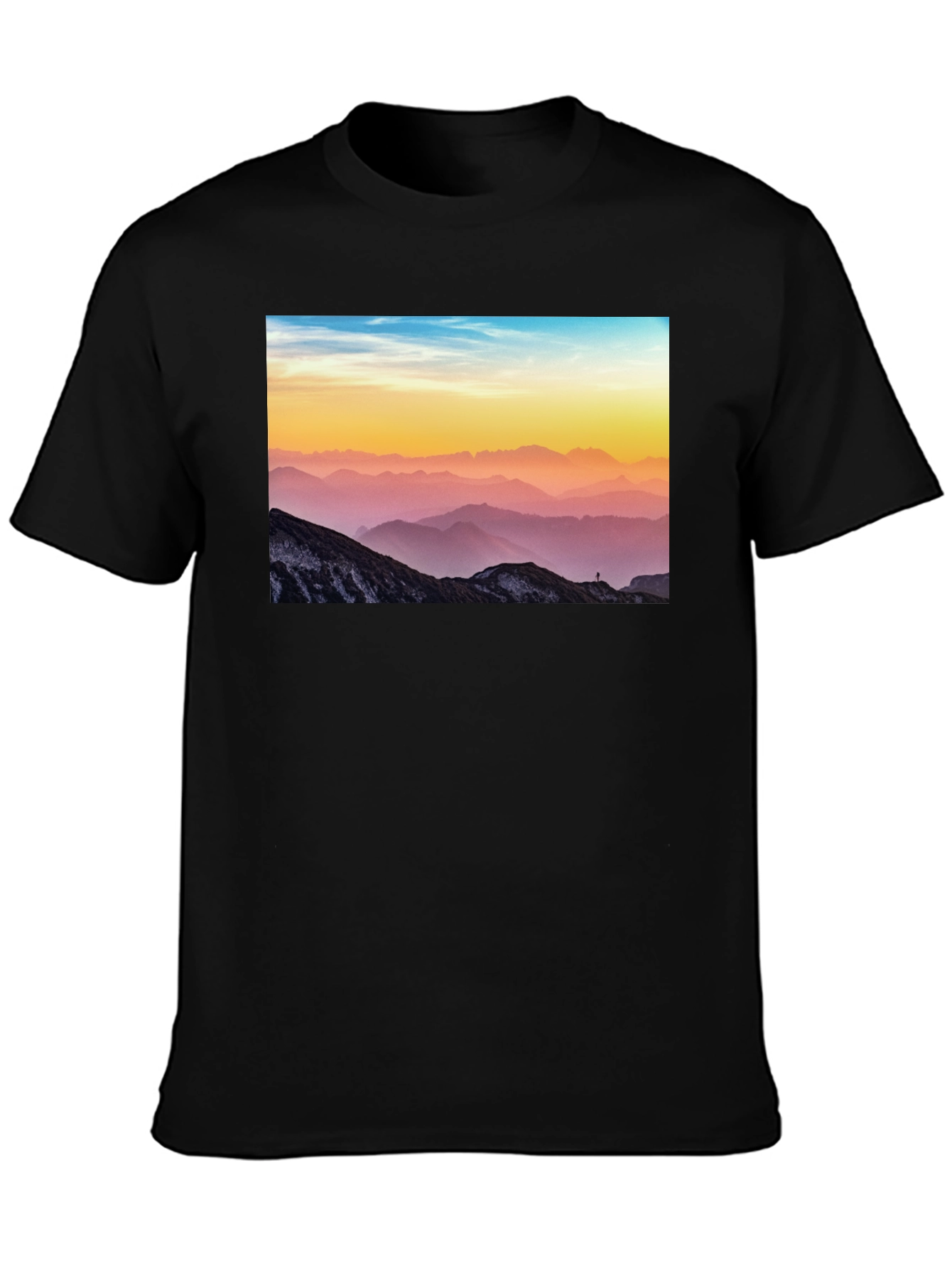 Mountain View Graphic Tee - Black