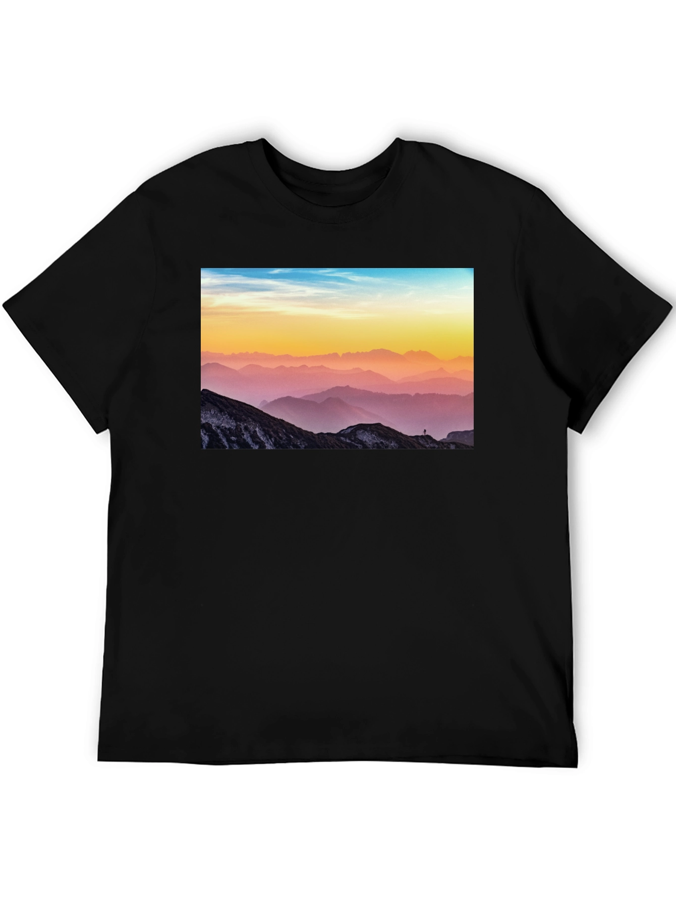 Mountain View Graphic Tee - Black