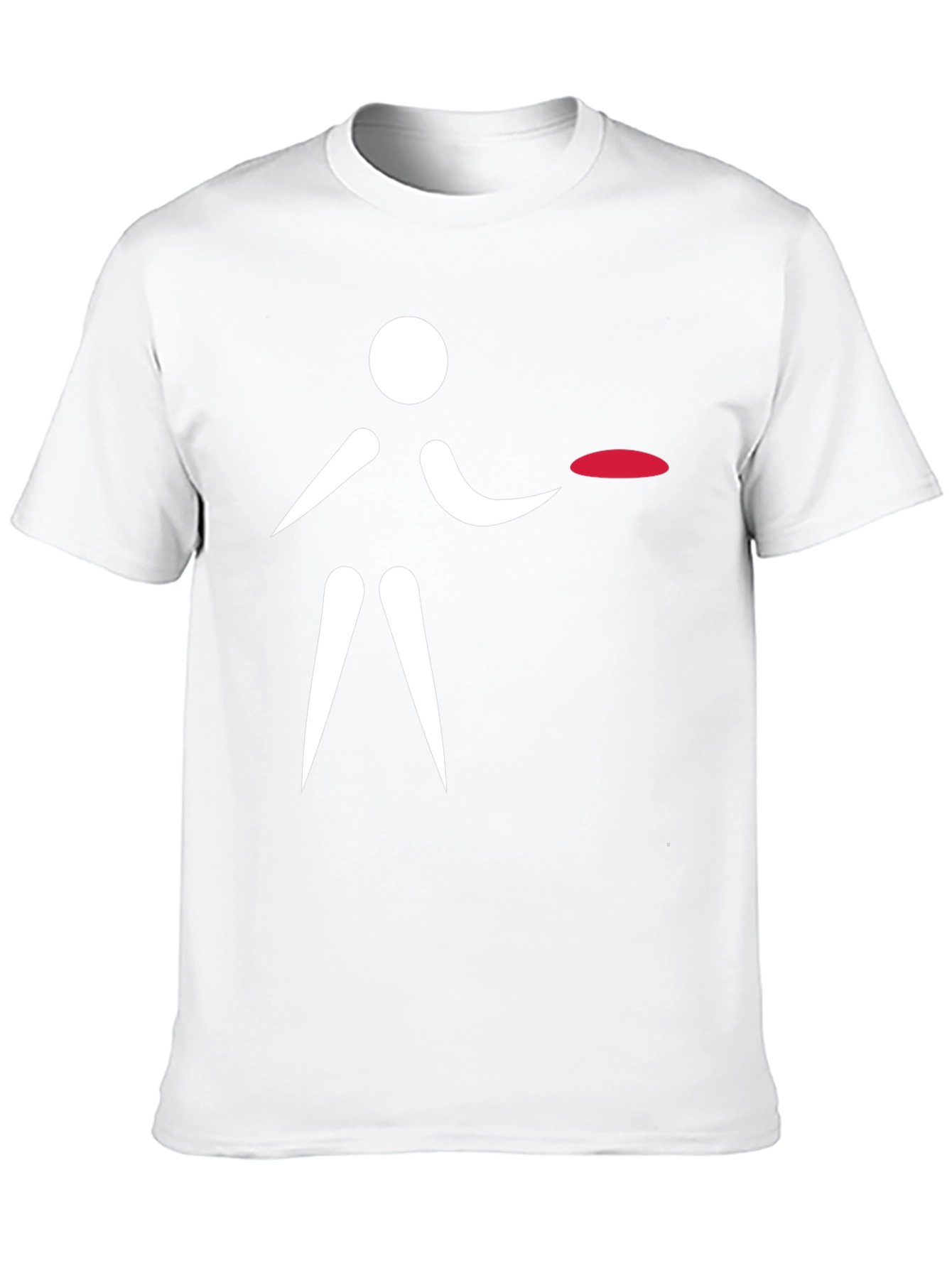 Frisbee Player Graphic T-Shirt - Black