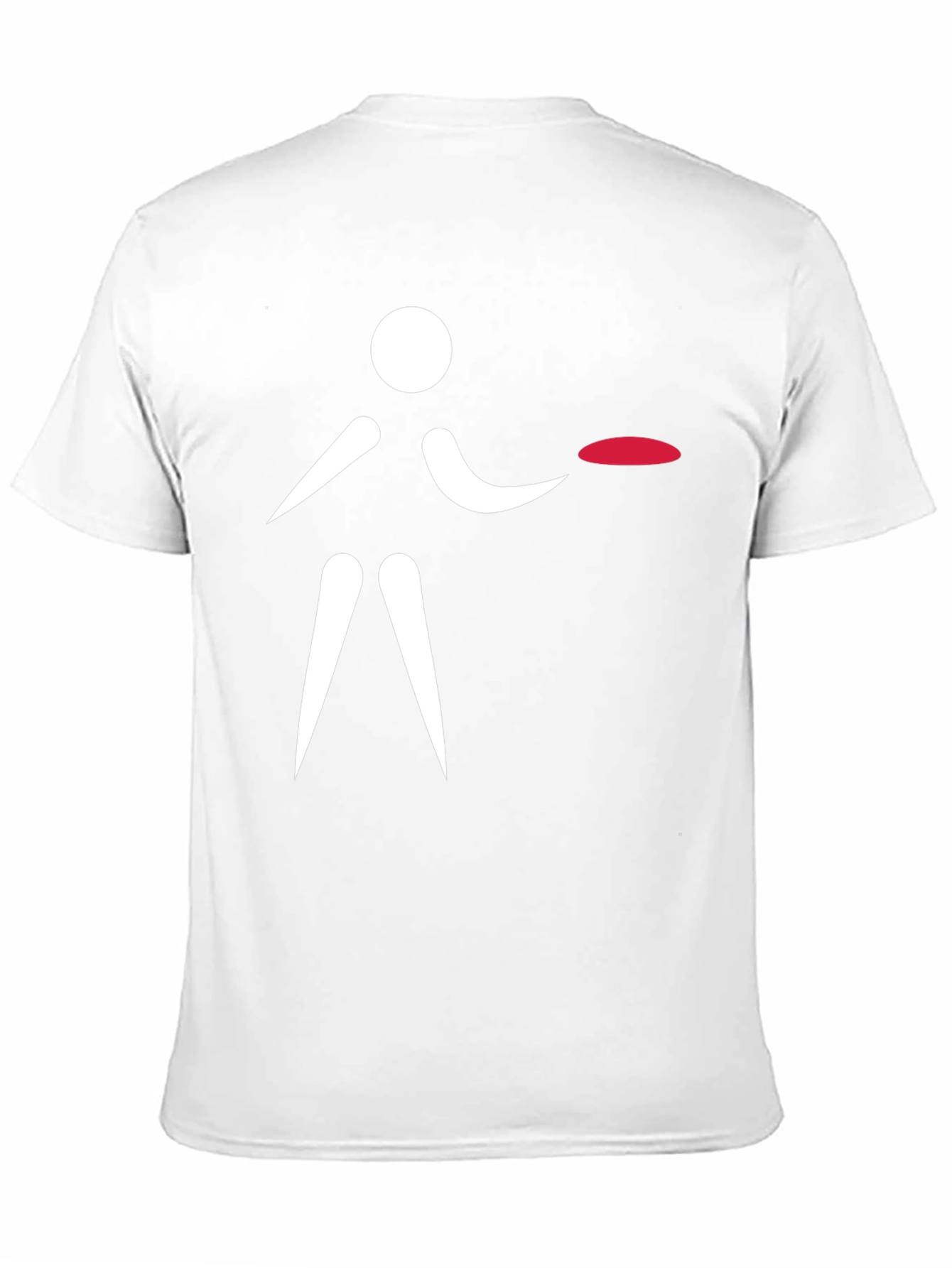Frisbee Player Graphic T-Shirt - Black